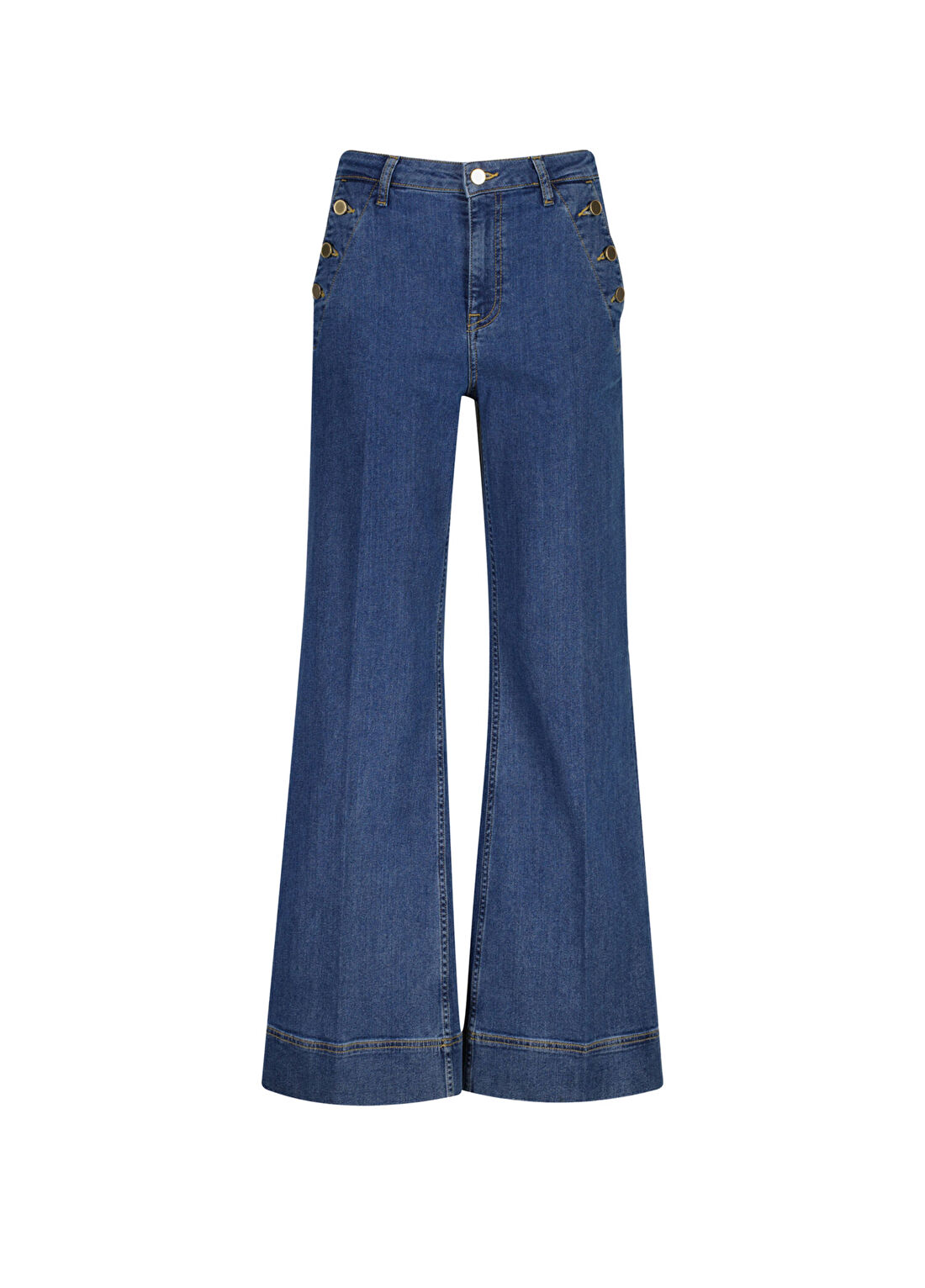 Gant Mavi Regular Fit Kadın Jean Pantolon