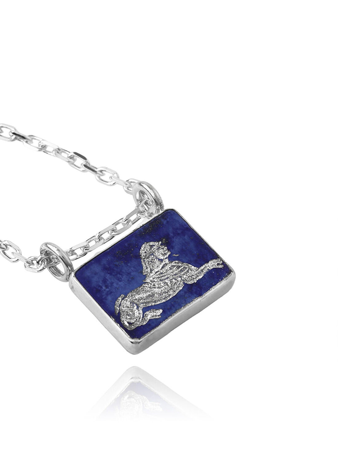 Ece London Sphinx 925 Ayar Gümüş Unisex Kolye görsel 2