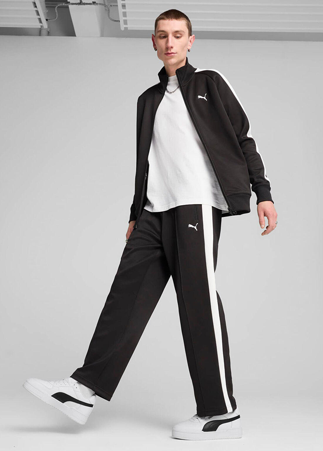 Puma T7 ALWAYS ON Relaxed Black Erkek Eşofman Altı görsel 4