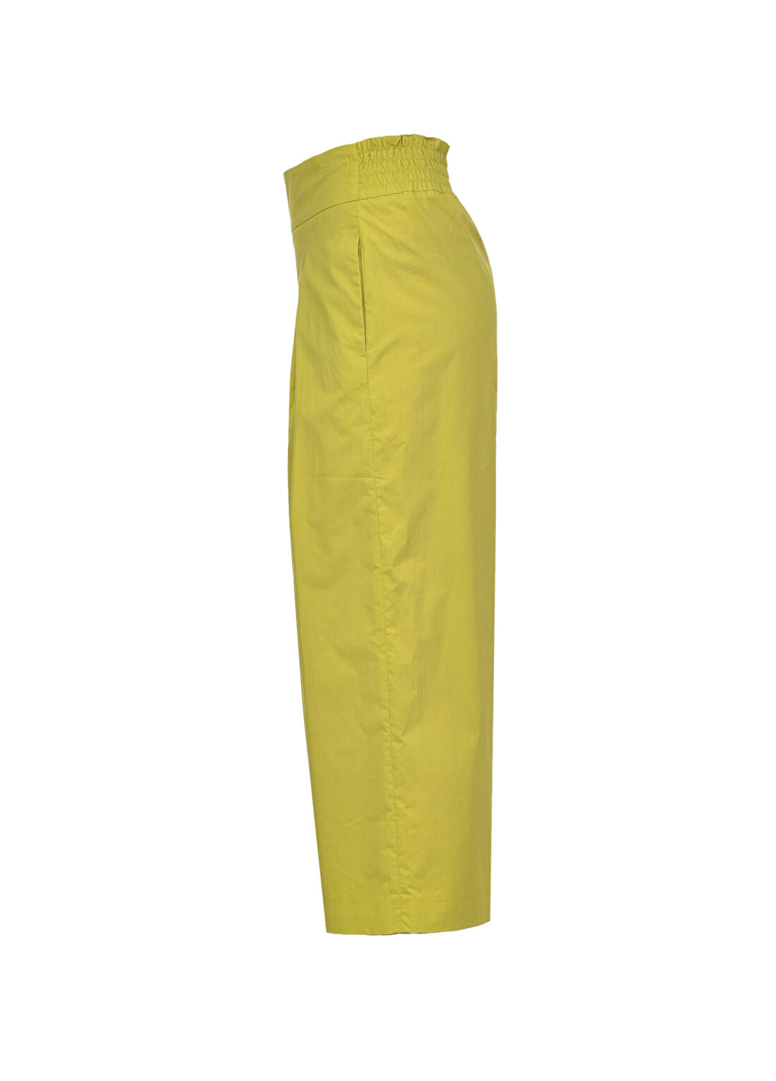 Pinko Teso 4 Limon Sarısı Bol Paça Kadın Pantolon görsel 3