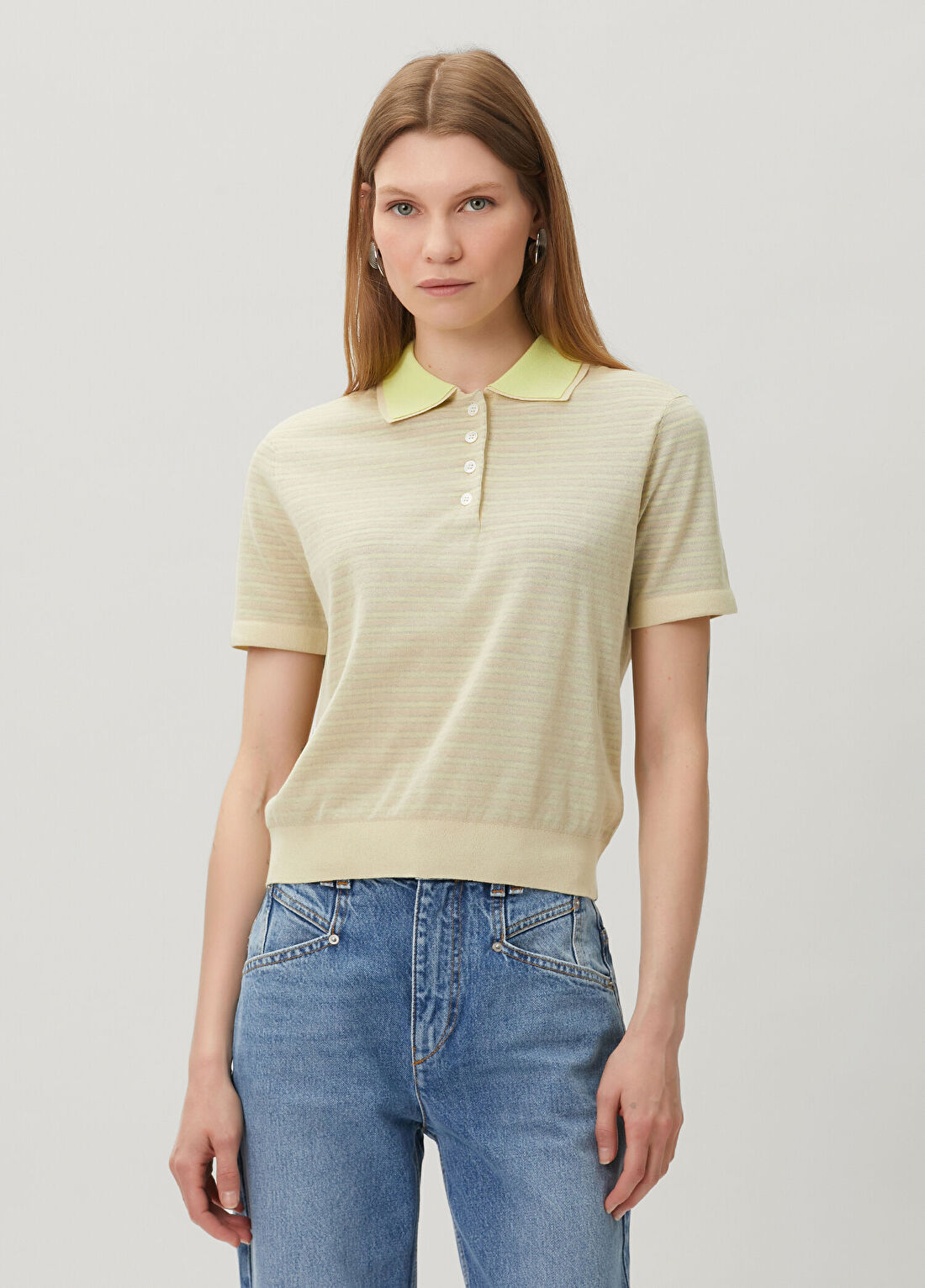 Nanushka Seneca Koyu Sarı T-shirt