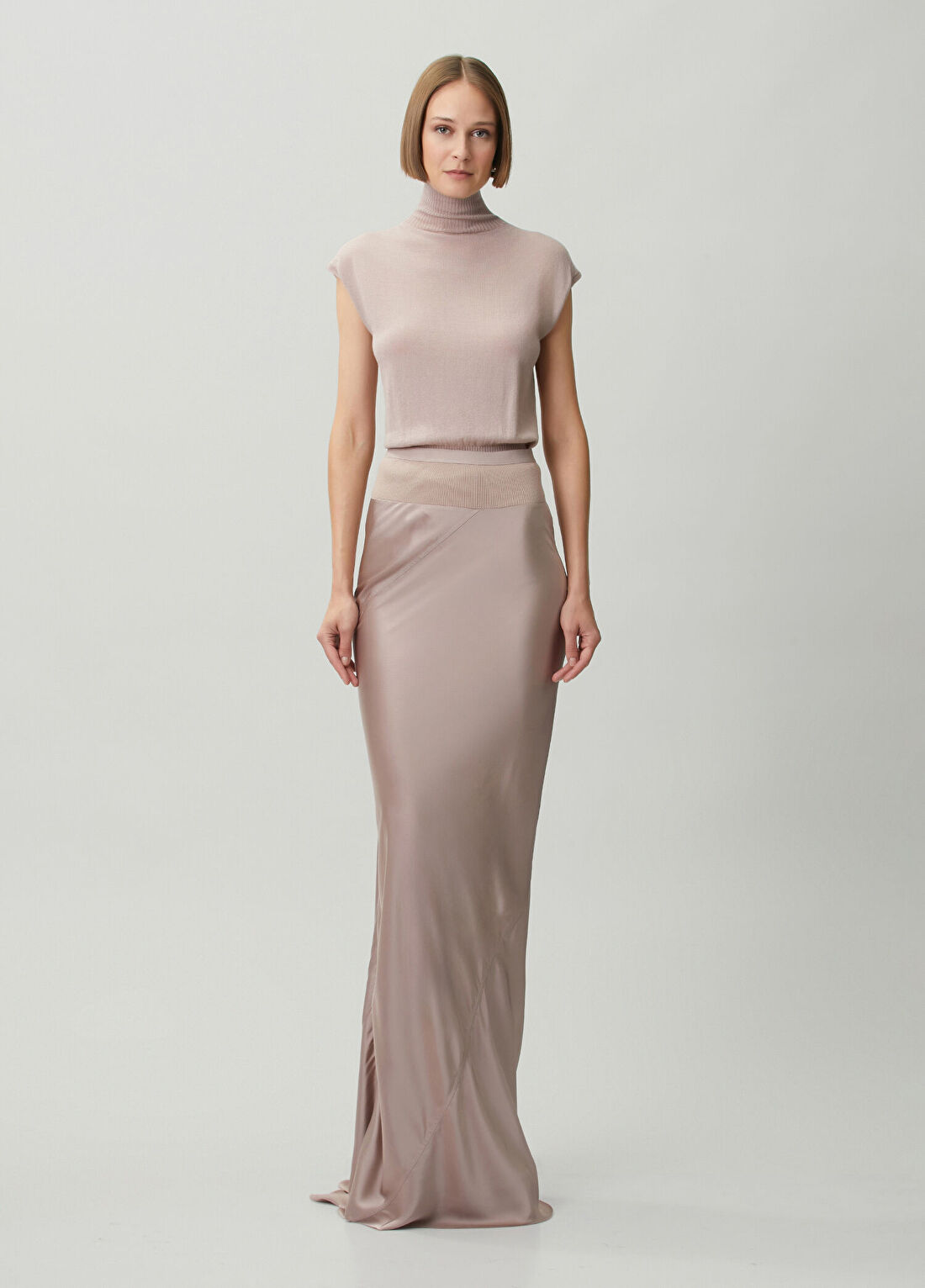 Rick Owens Pembe Maksi Saten Etek