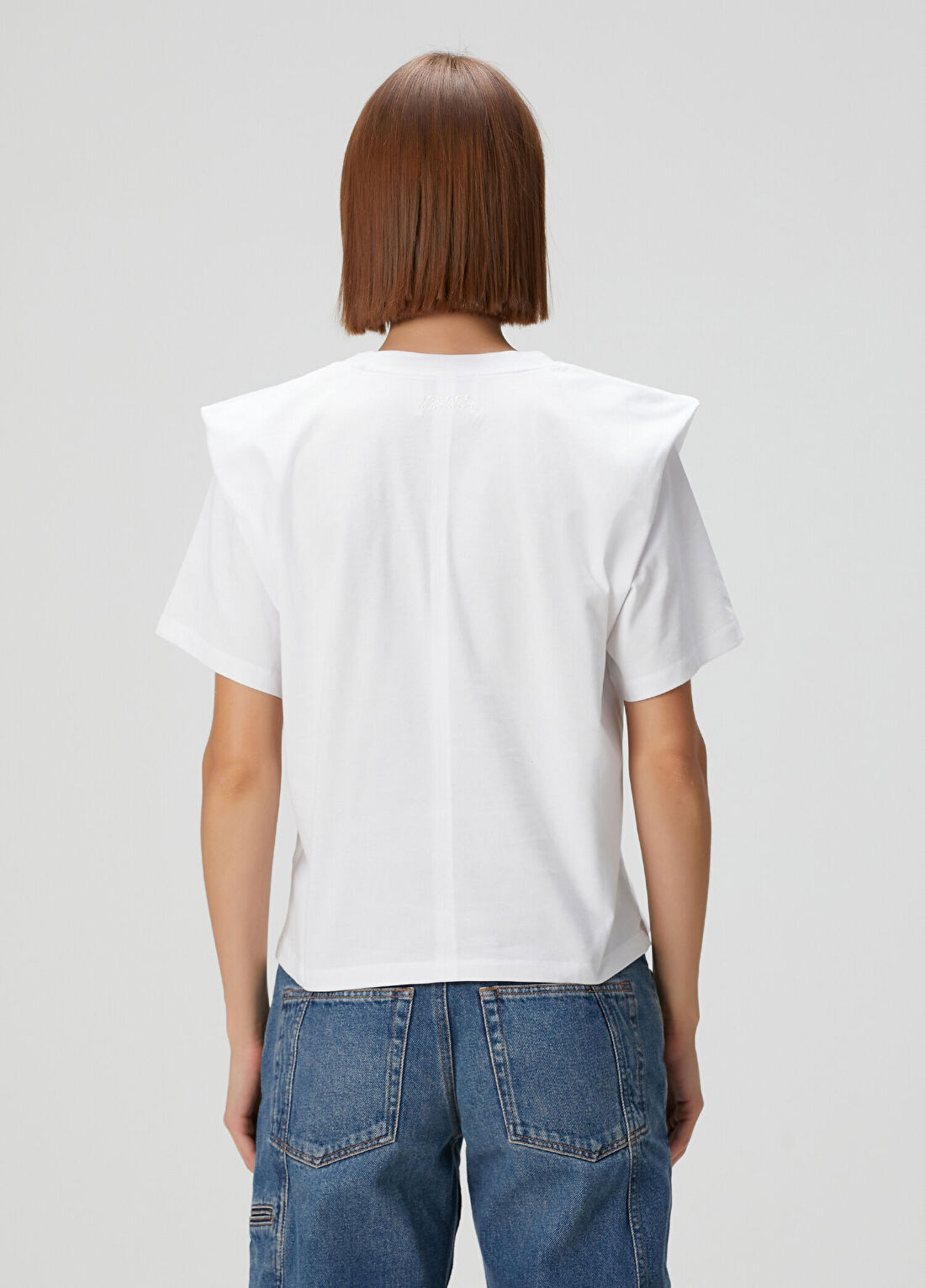 Isabel Marant Zelitos Beyaz T-shirt görsel 4