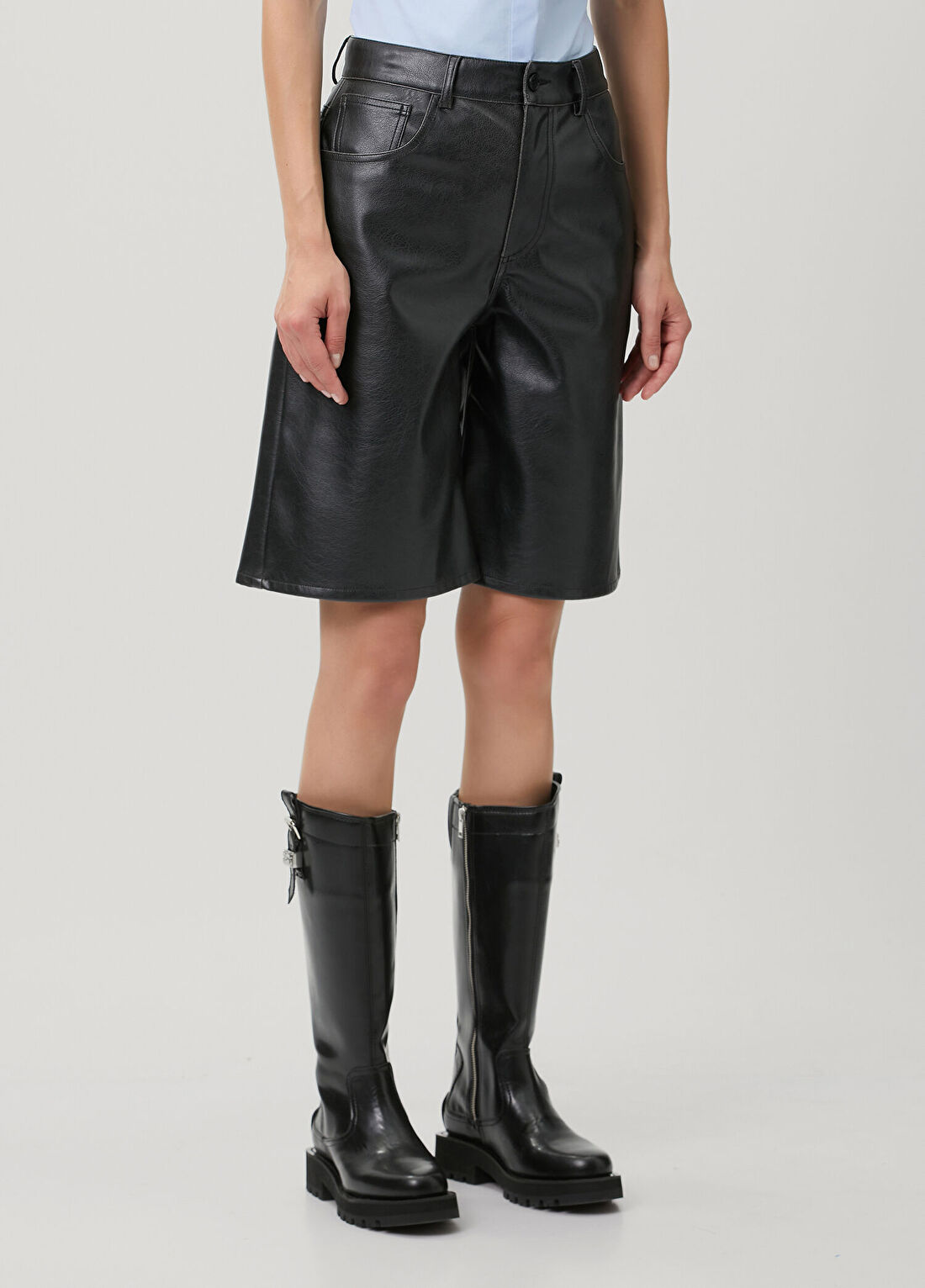 MM6 Maison Margiela Siyah Bermuda görsel 2