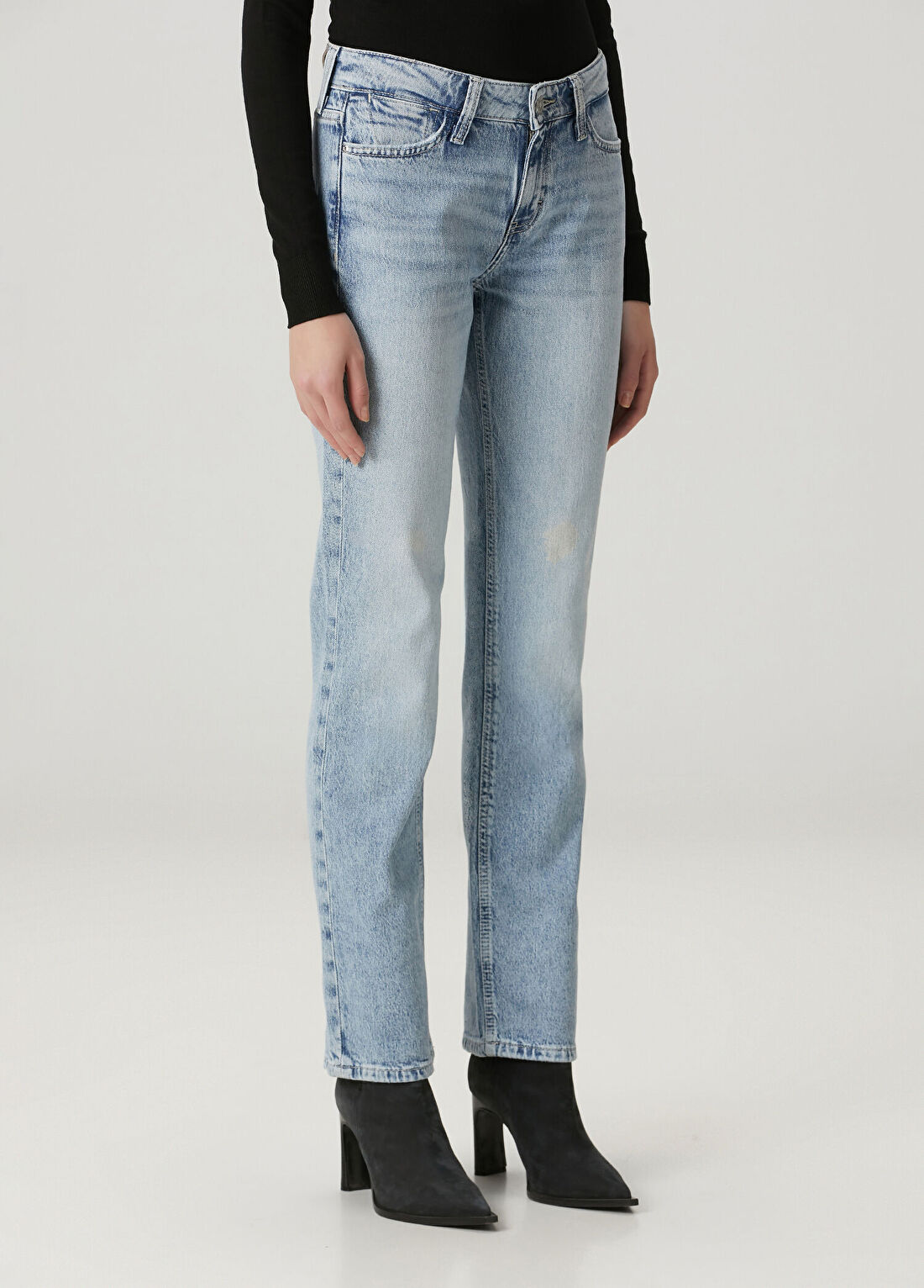 Guess Nicky Regular Fit Mavi Cigarette Jean Pantolon görsel 3