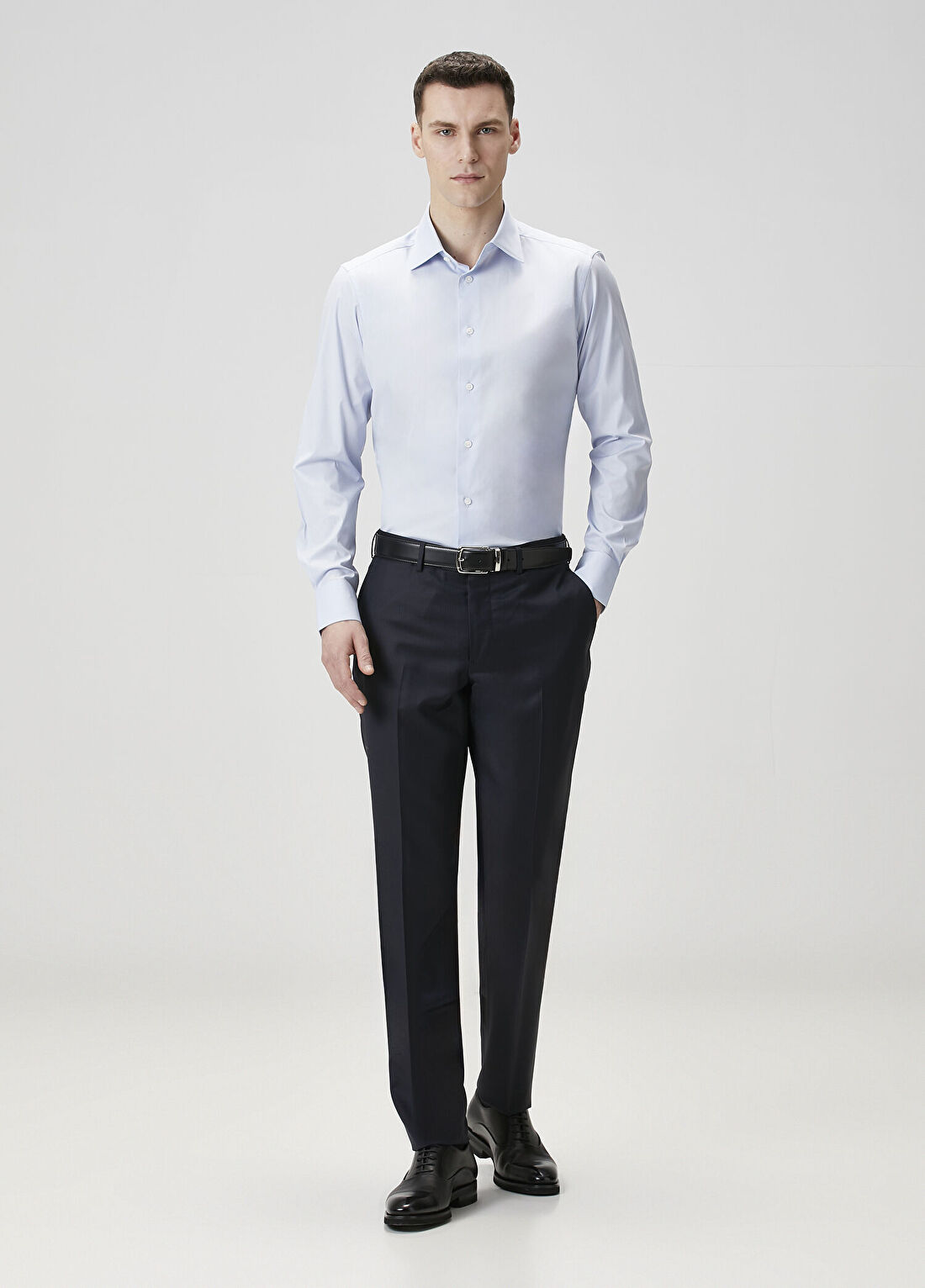 Zegna Mavi Gömlek görsel 2