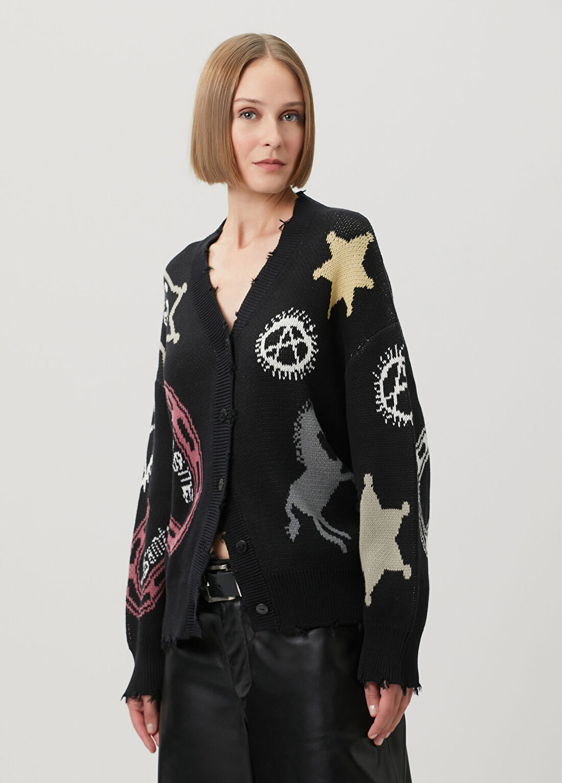 AllSaints Hester Siyah Hırka