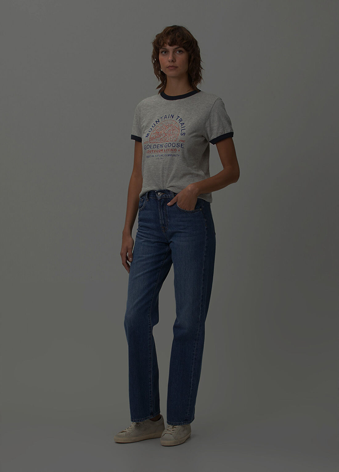Golden Goose Gri T-shirt görsel 2