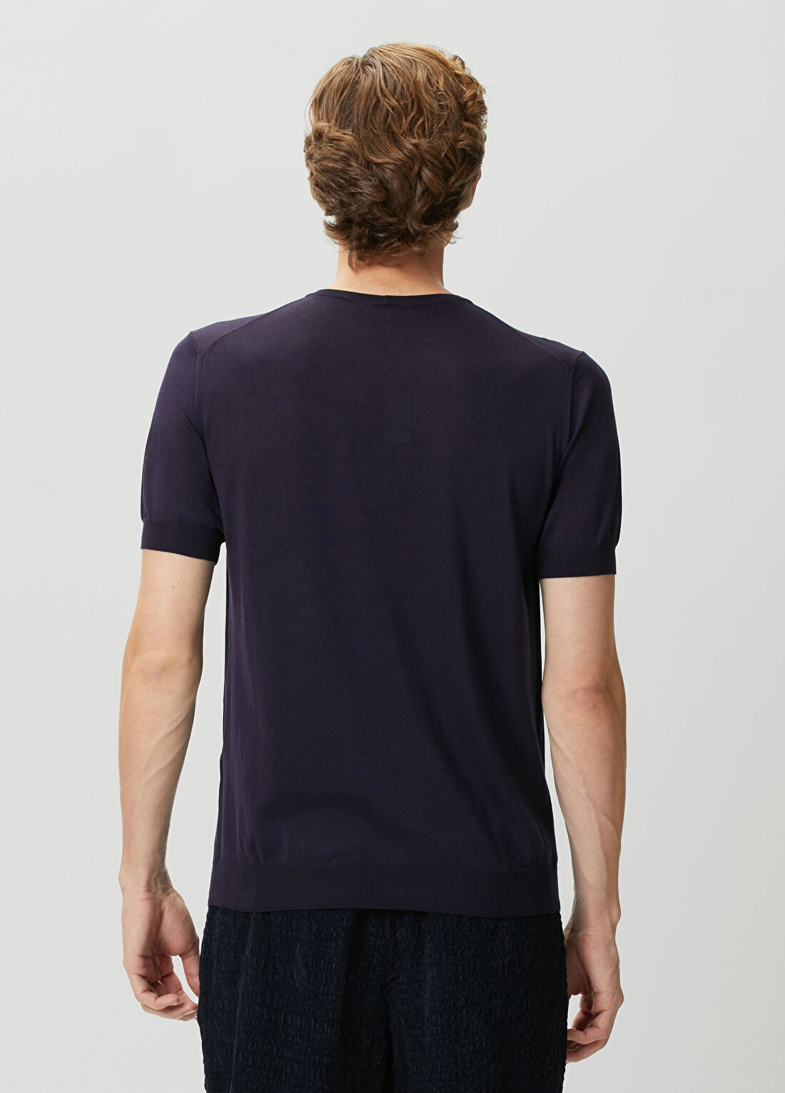 Giorgio Armani Mor İpek Triko görsel 4