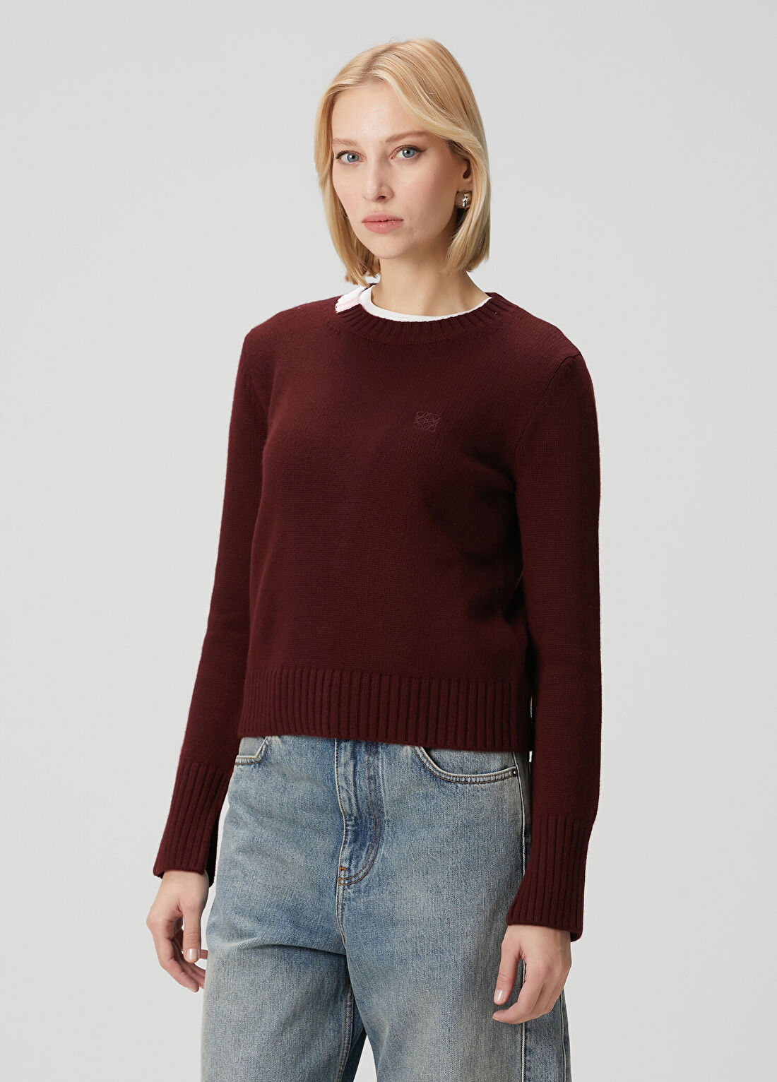 Loewe Bordo Kaşmir Triko görsel 3
