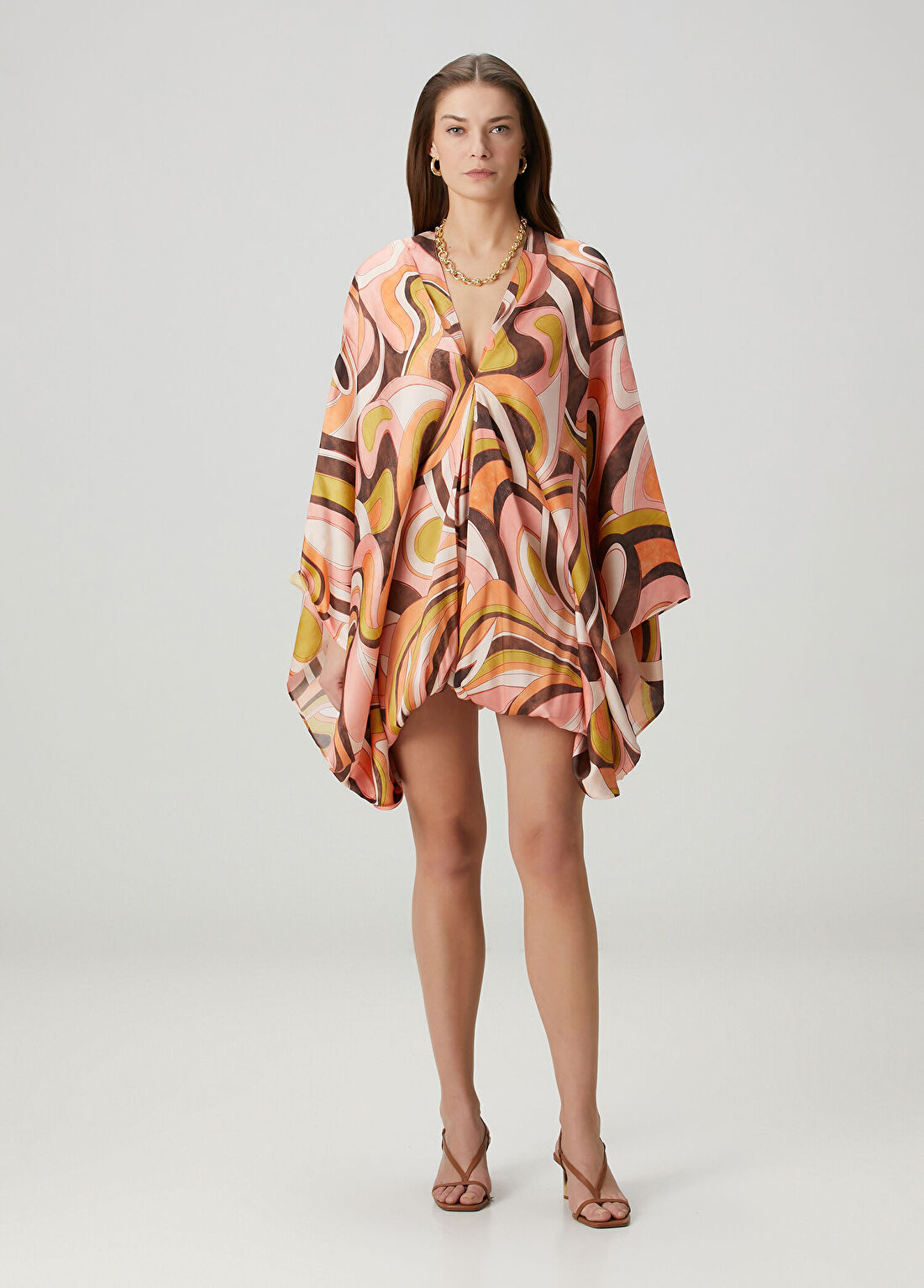 Alexis Lishan Desenli Mini Elbise