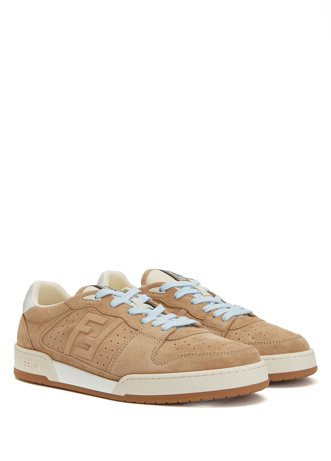 Fendi Match Bej Erkek Süet Sneaker görsel 2