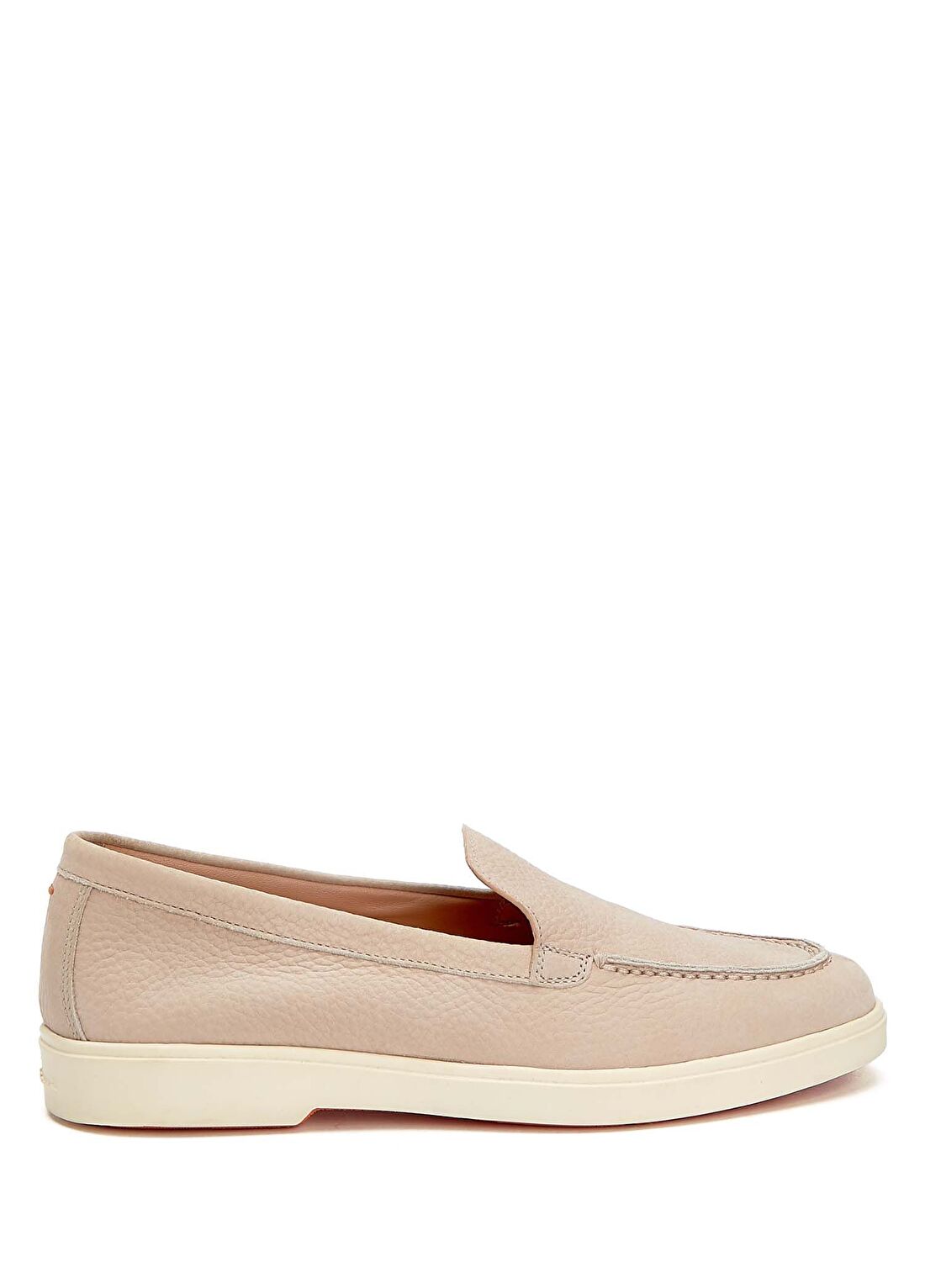 Santoni Bej Kadın Deri Loafer