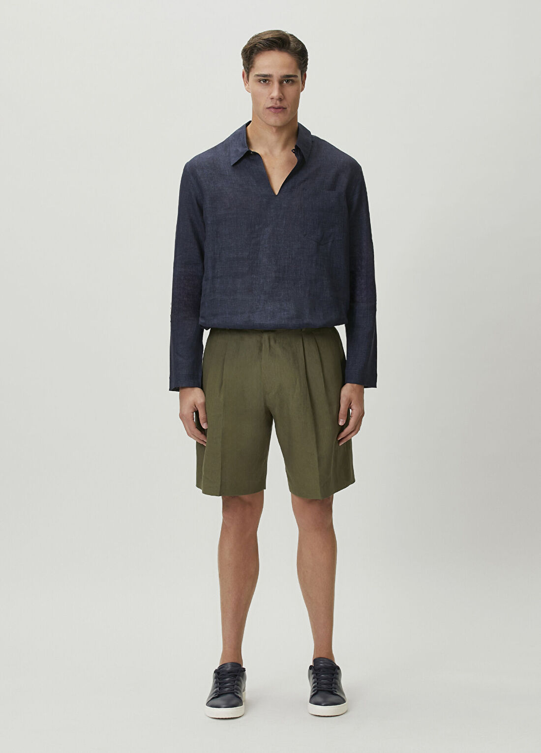 Paul Smith Lacivert Keten Gömlek görsel 2