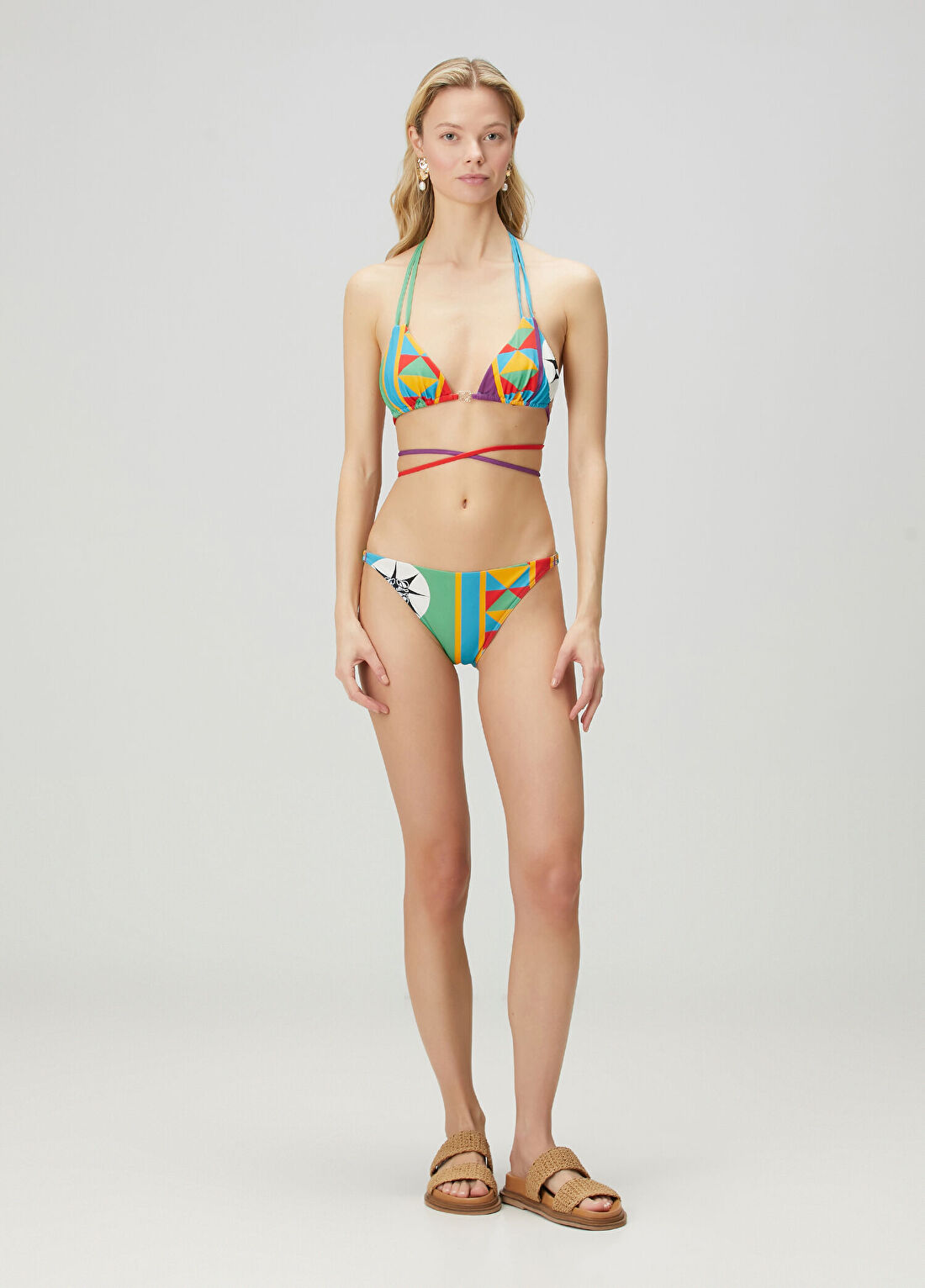 Loewe x Paula's Ibiza Çok Renkli Bikini Üstü görsel 2