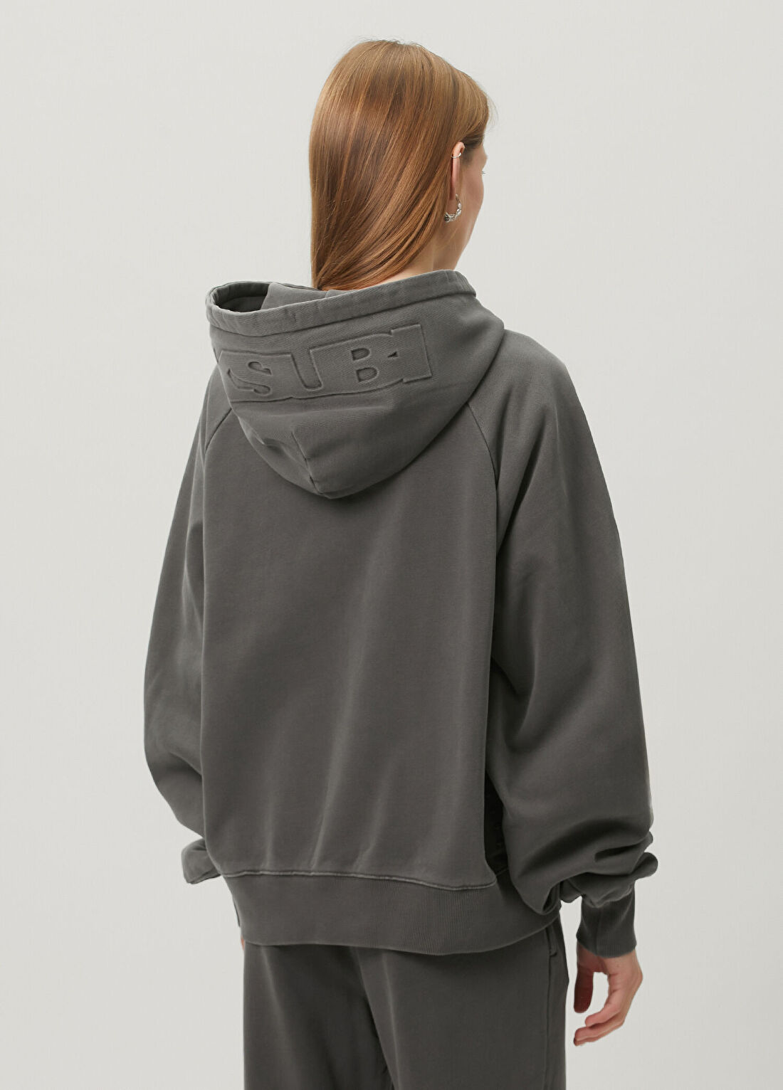 KSUBI Koyu Gri Kapüşonlu Sweatshirt görsel 4