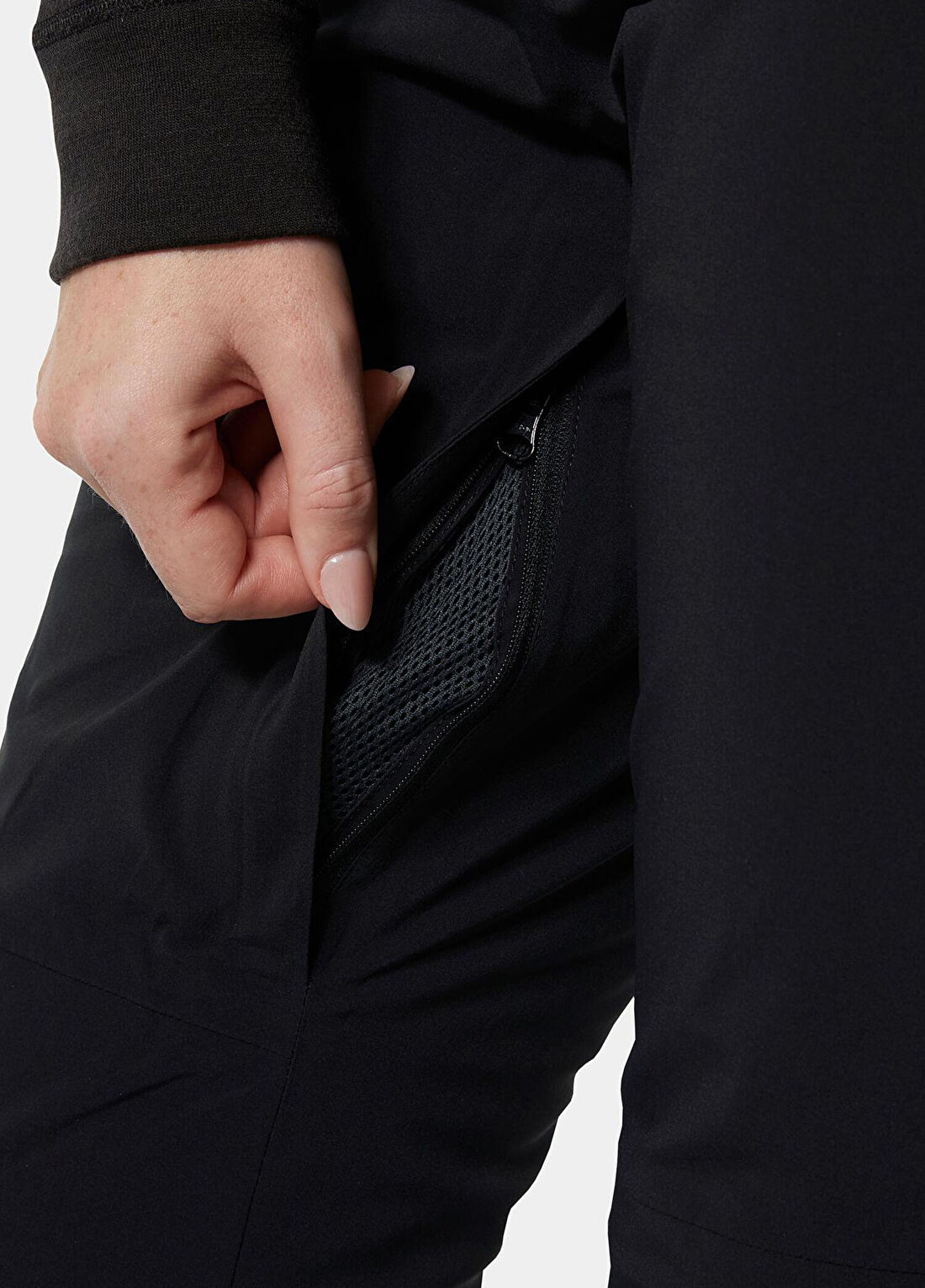 Helly Hansen W Alphelia Hi Waist İns Black Kadın Kayak Pantolonu görsel 4
