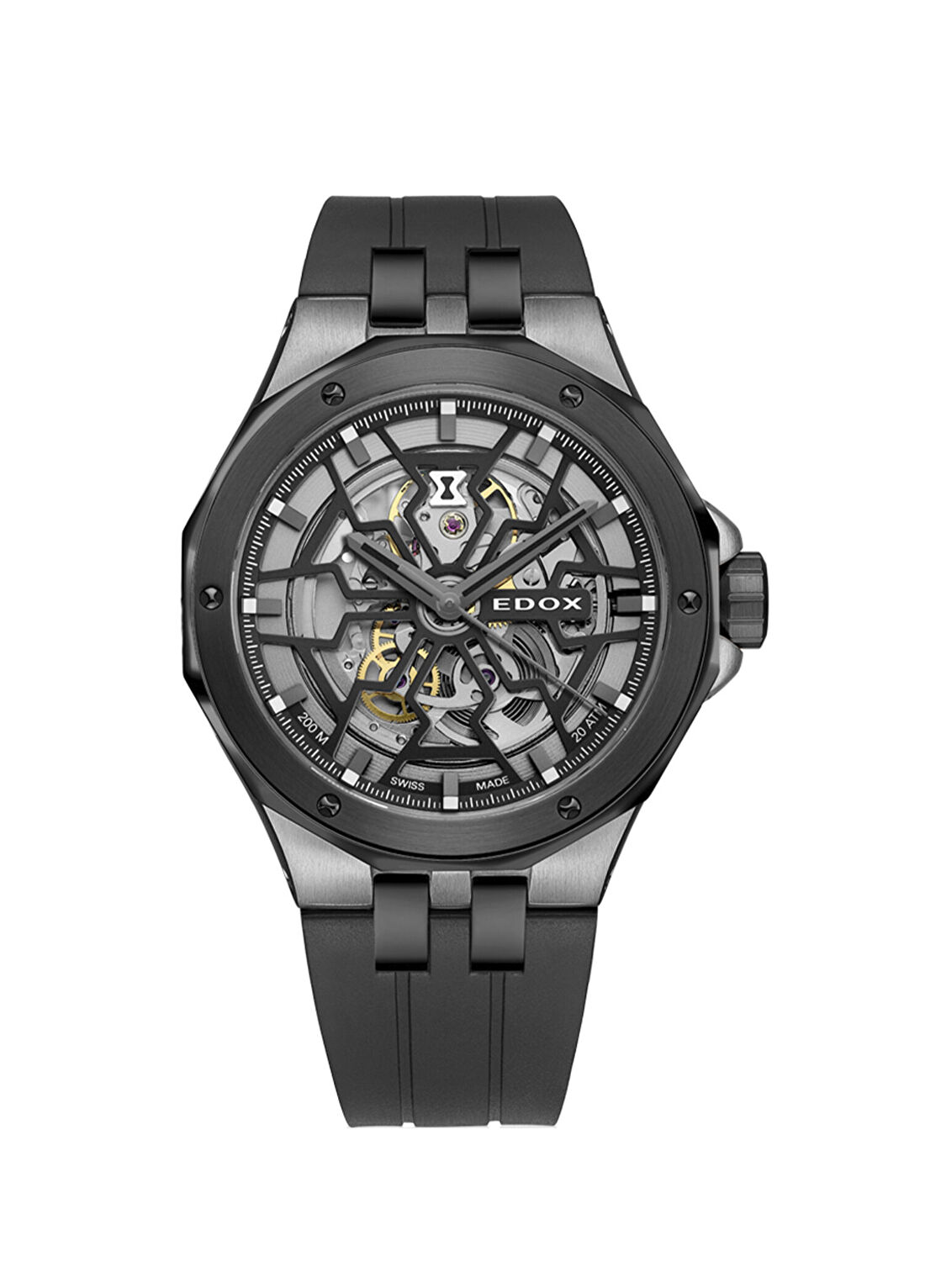 Edox 85303-357GN-NGN Gri Çelik Erkek Kol Saati