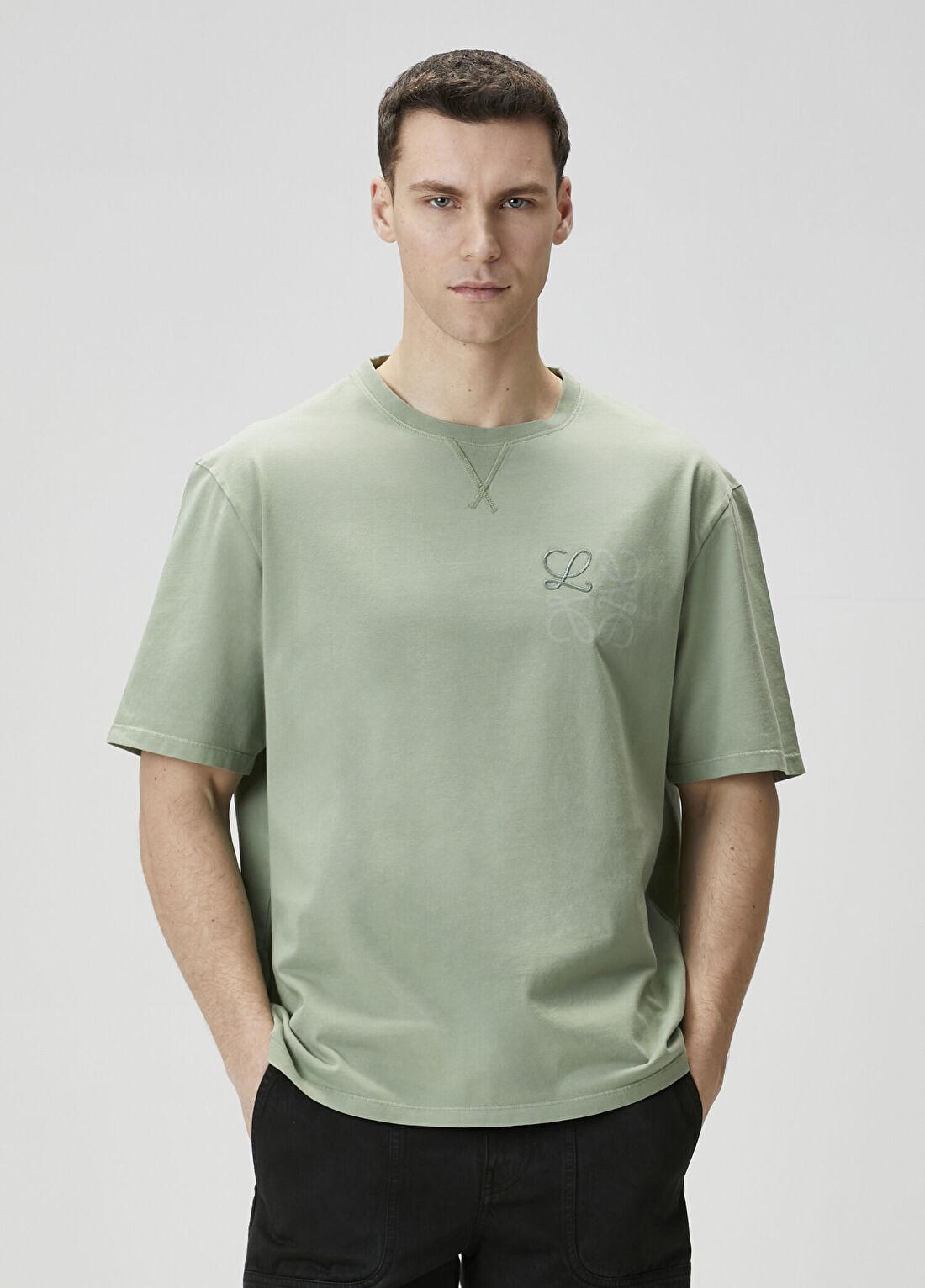 Loewe Yeşil Logo Detaylı T-shirt