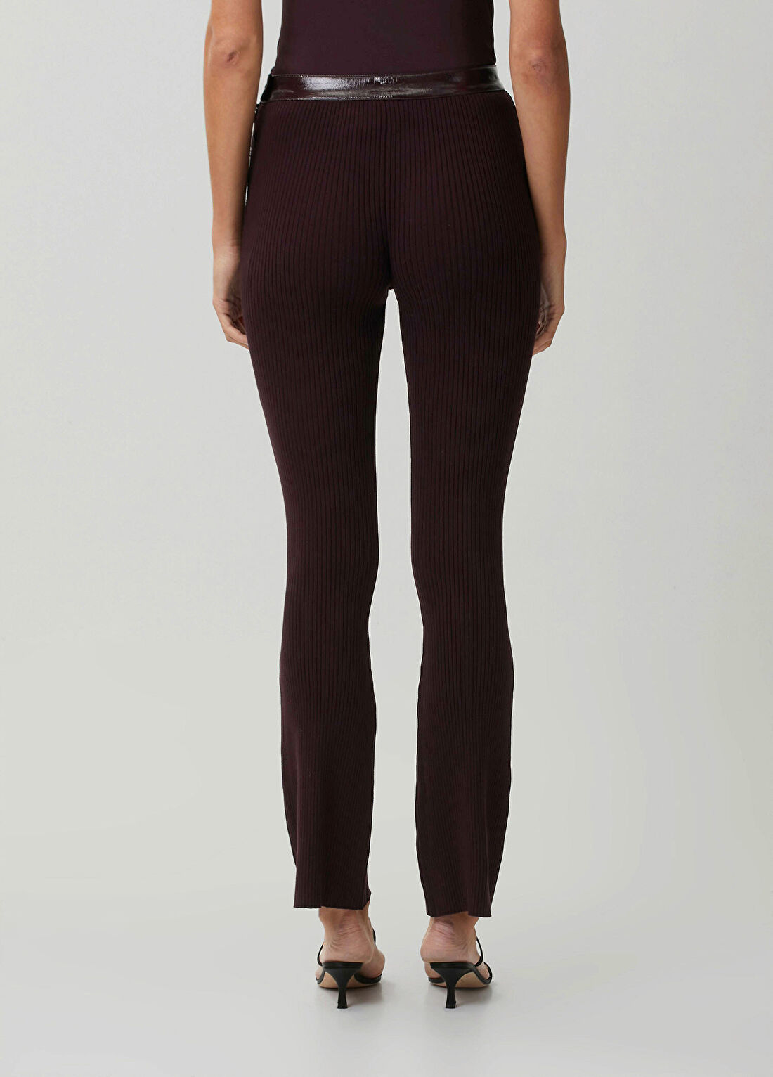 Courreges Bordo Fitilli Örgü Pantolon görsel 2