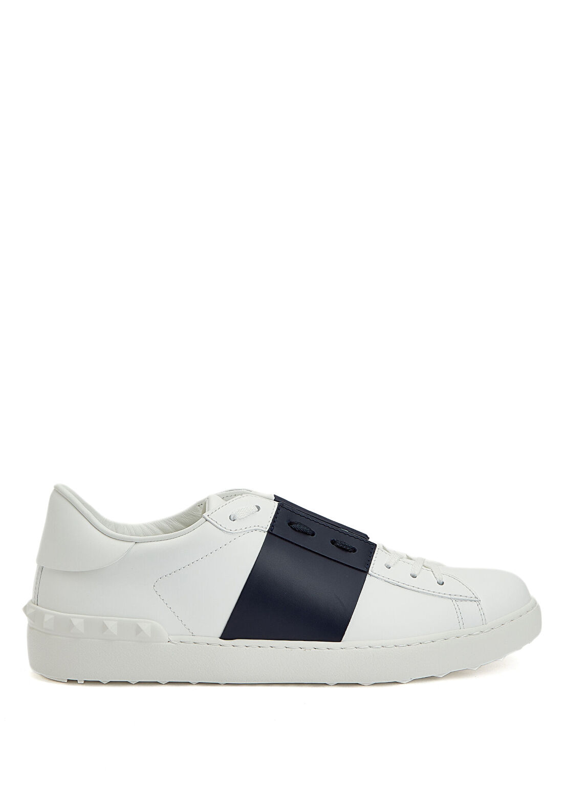 Valentino Garavani Open Lacivert Beyaz Erkek Deri Sneaker