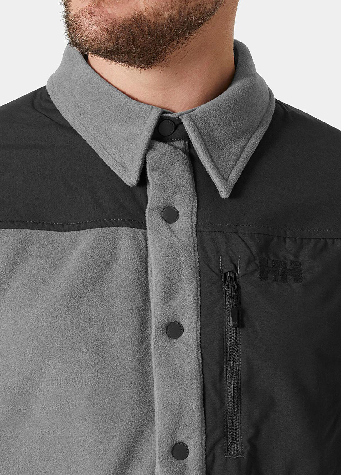 Helly Hansen Daybreaker Gri Erkek Polar Gömlek görsel 4