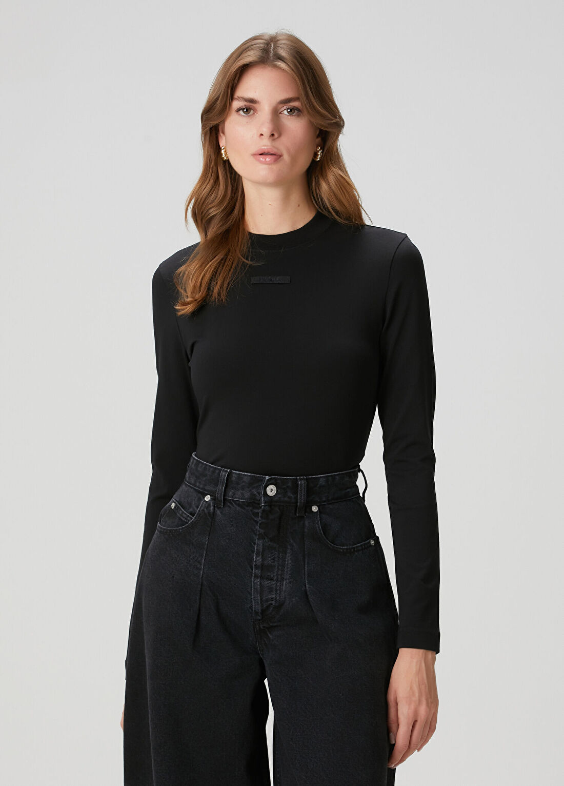 Jacquemus Siyah Uzun Kol T-shirt