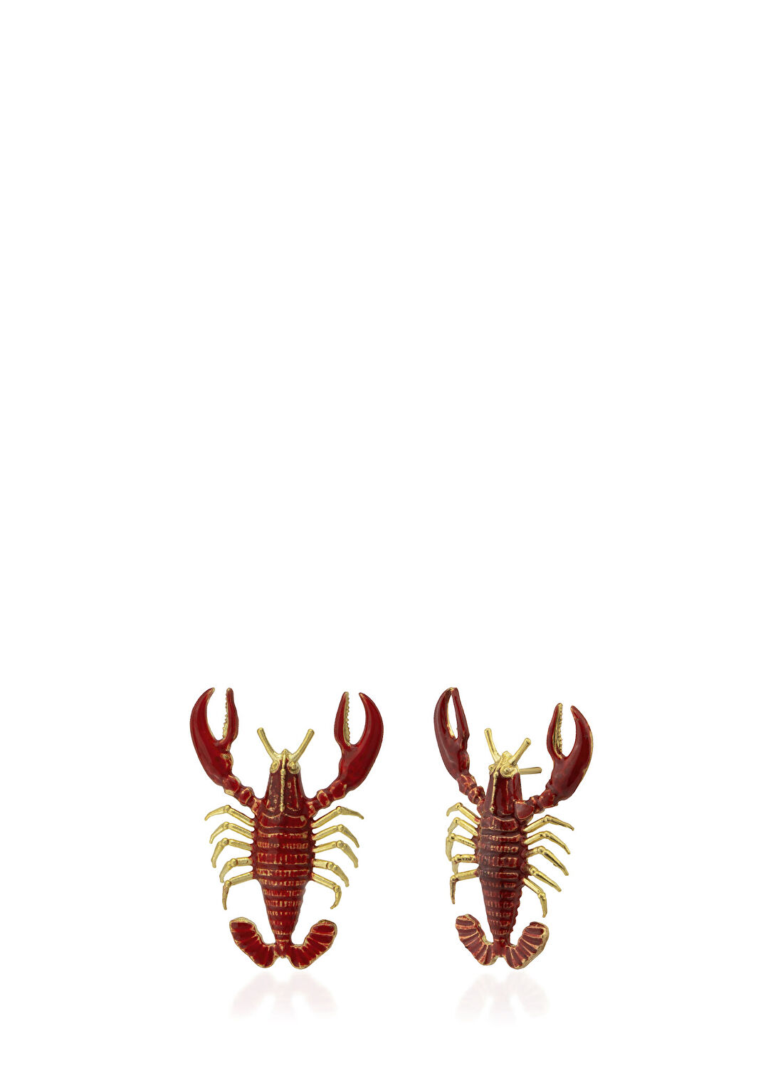 Milou Jewelry Lobster 22 Ayar Altın Kaplama Kadın Küpe