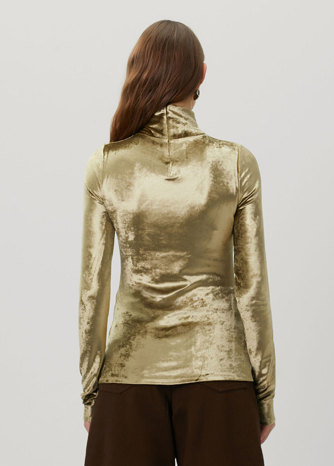 Lemaire Gold Kadife Bluz görsel 4