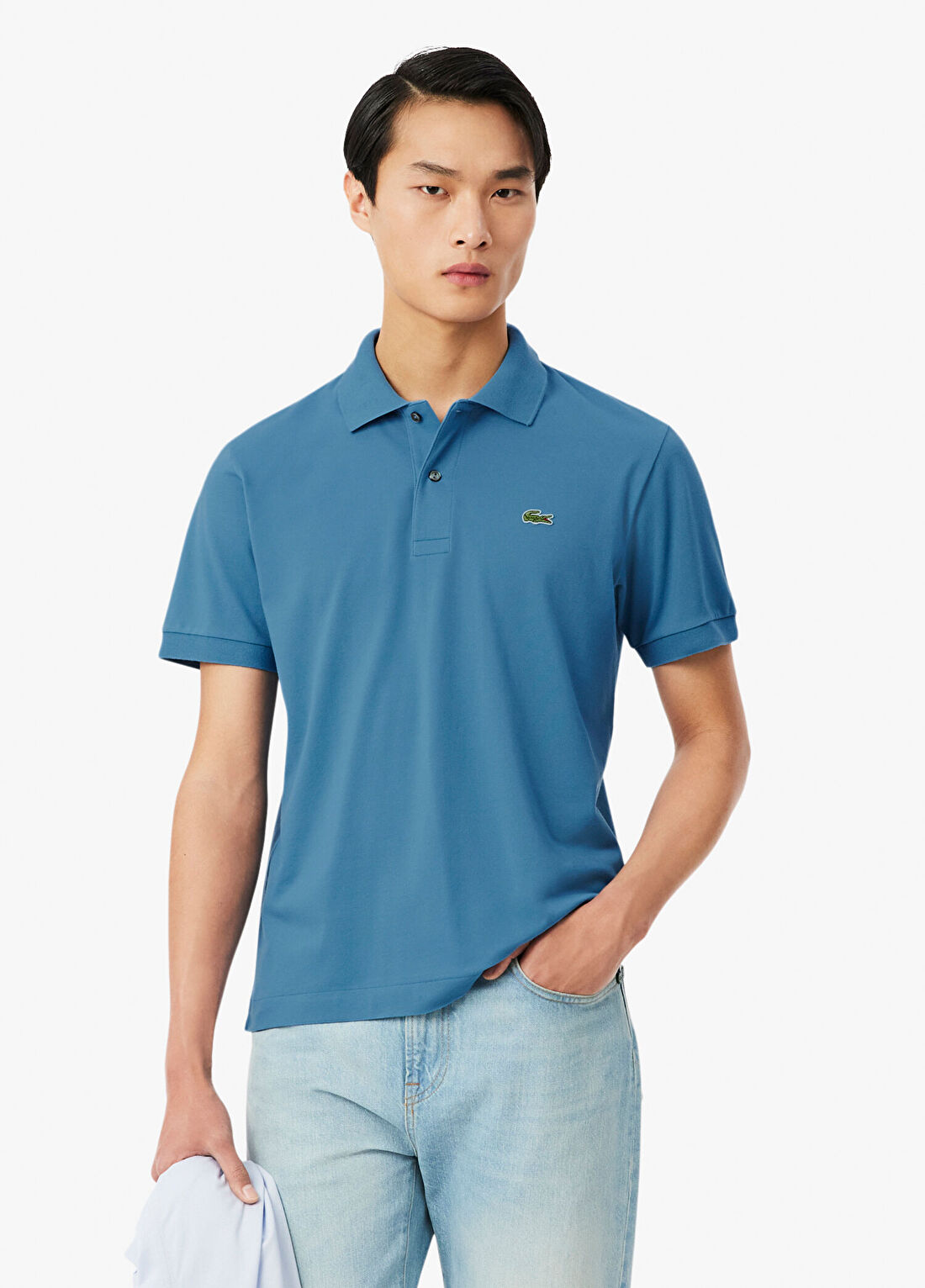 Lacoste L.12.12 Light Mavi Polo Yaka Classic Fit Kısa Kollu Erkek T-Shirt