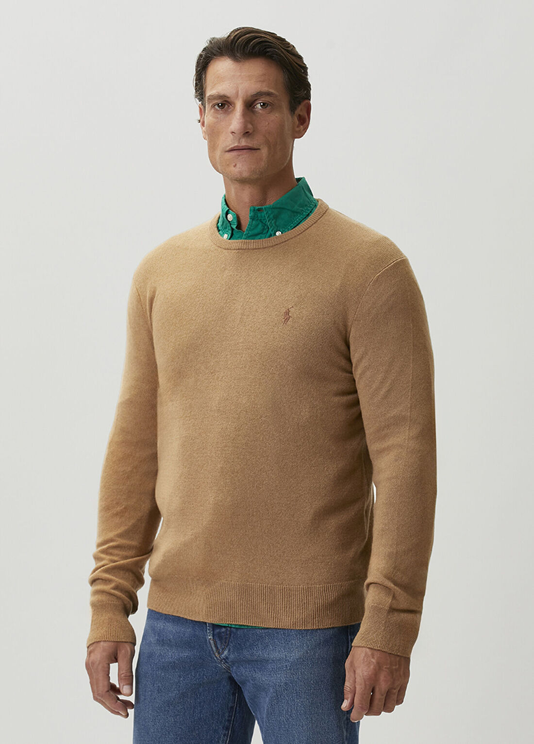 Polo Ralph Lauren Camel Yün Kazak görsel 3