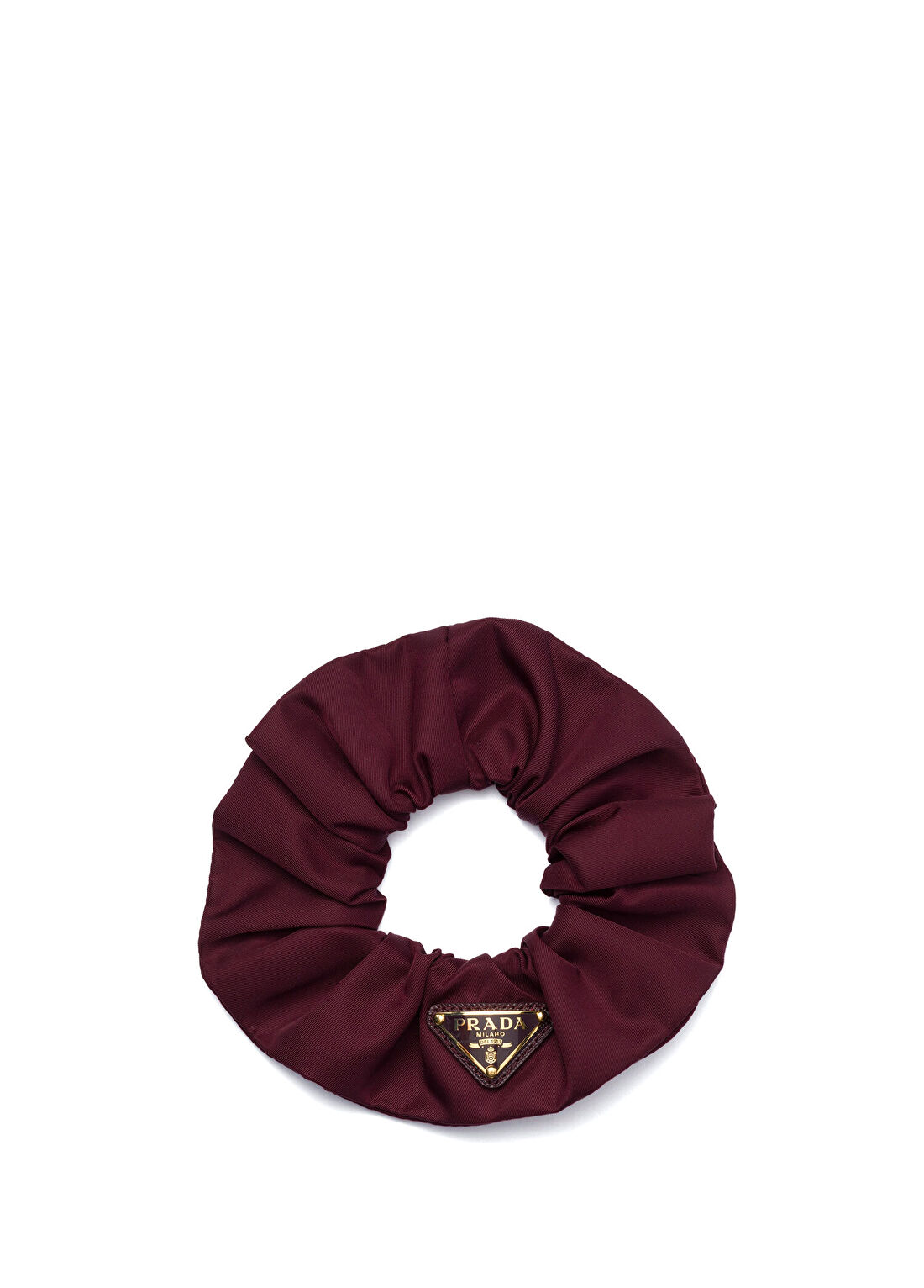 Prada Bordo Re-Nylon Kadın Lastik Toka