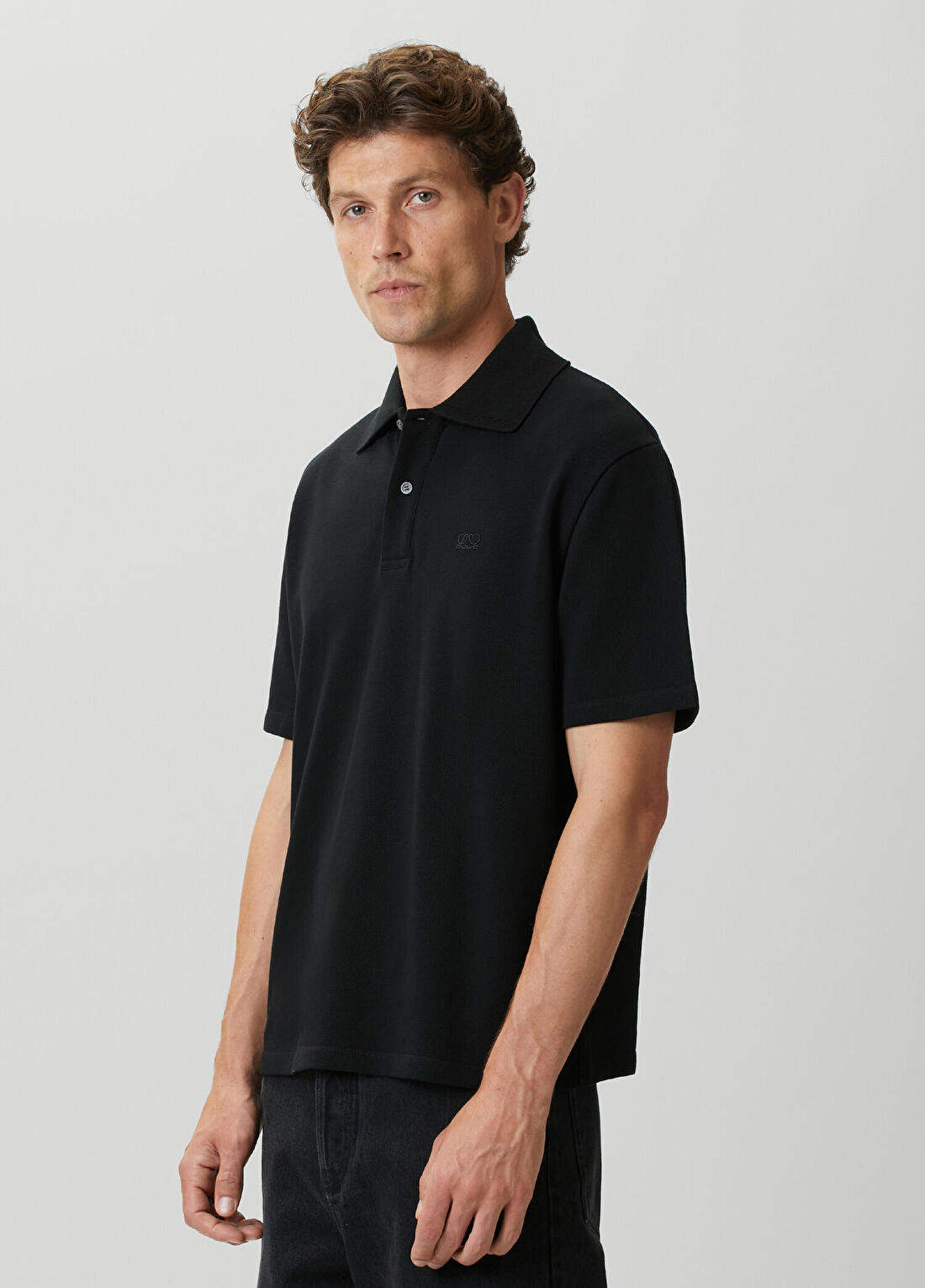 Loewe Siyah Polo Yaka T-shirt görsel 3