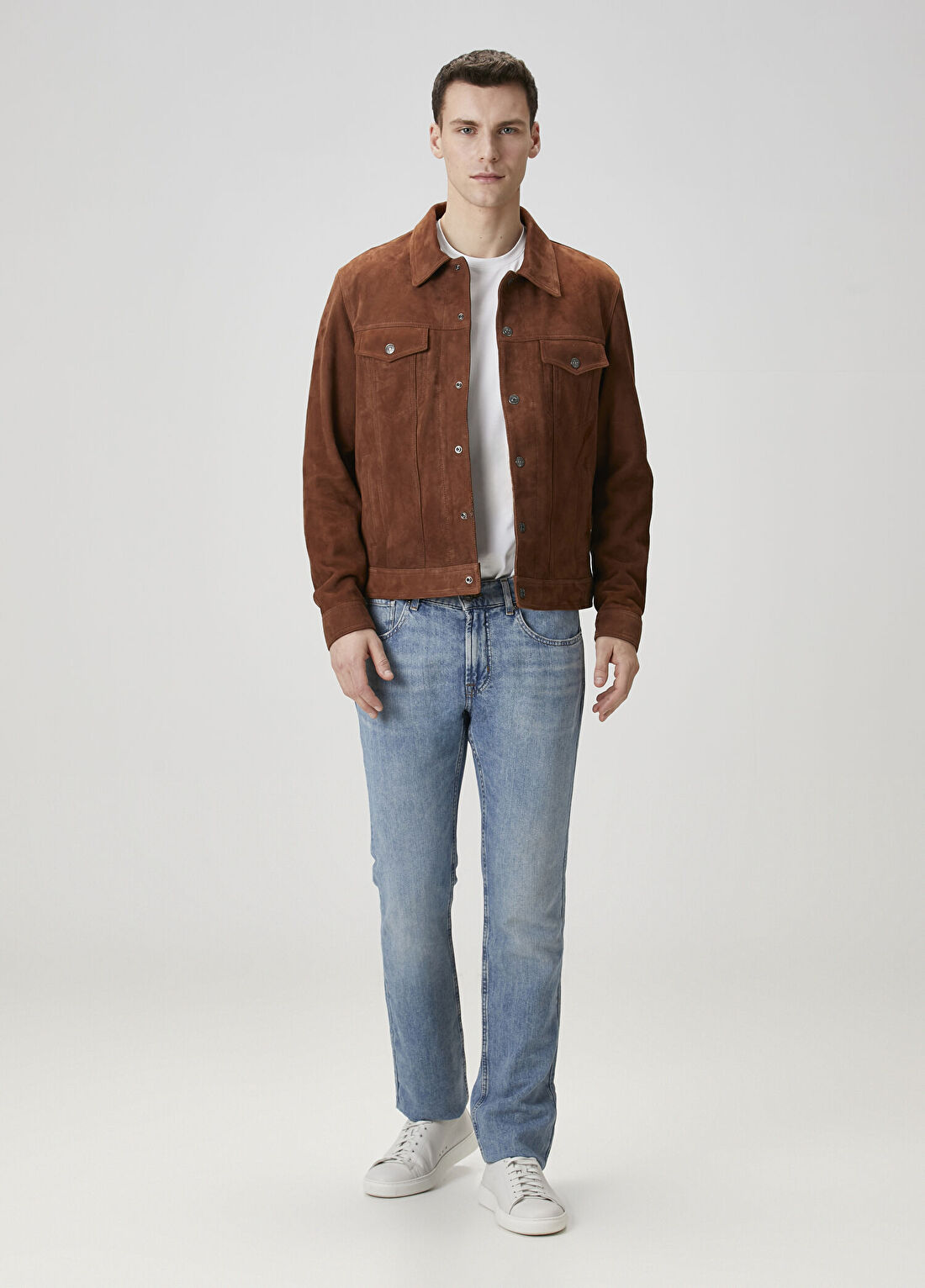 7 For All Mankind Beyaz Basic T-shirt görsel 2