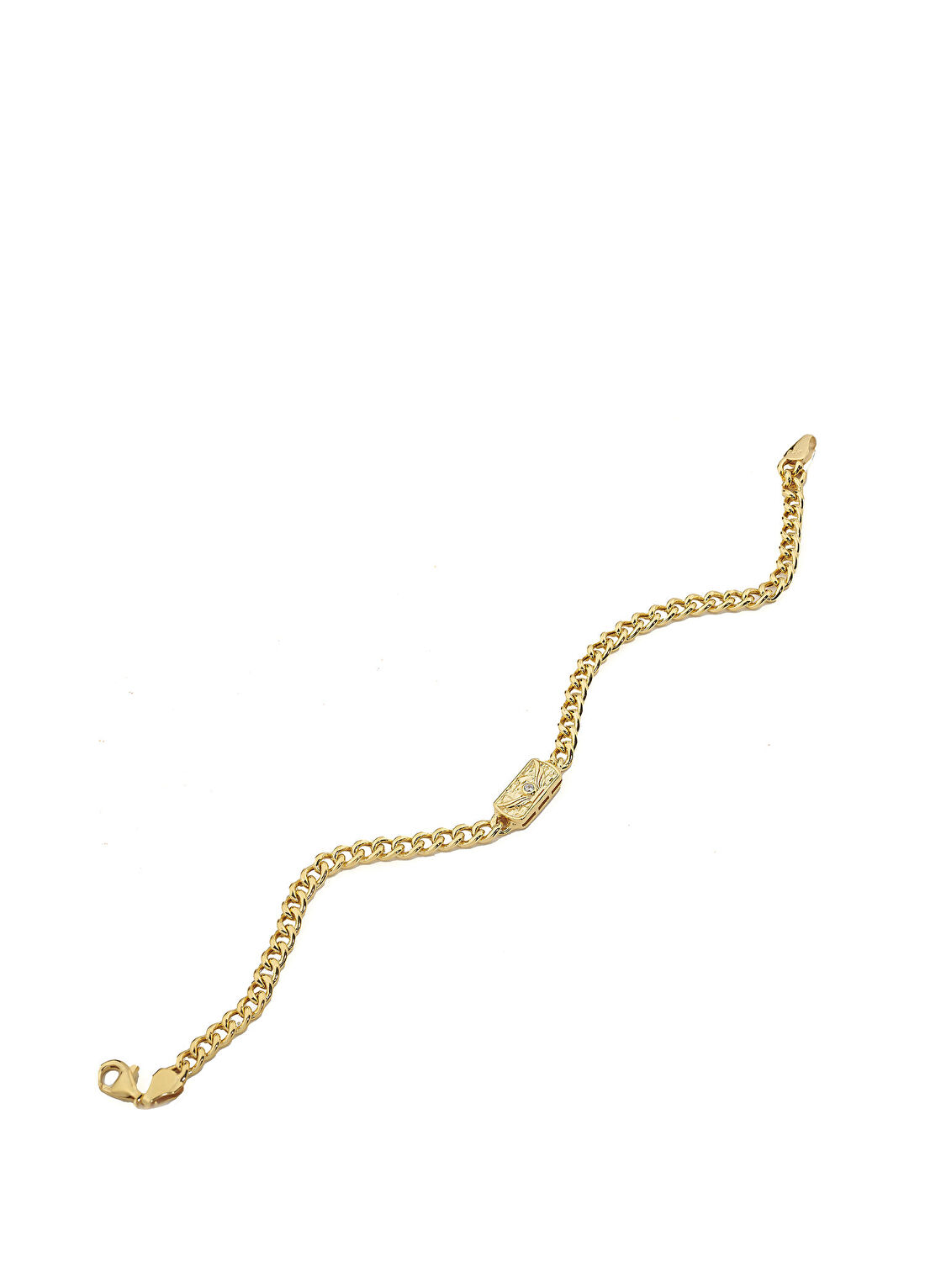 Chaseldor Golden 925 Ayar Gümüş Erkek Bileklik görsel 2