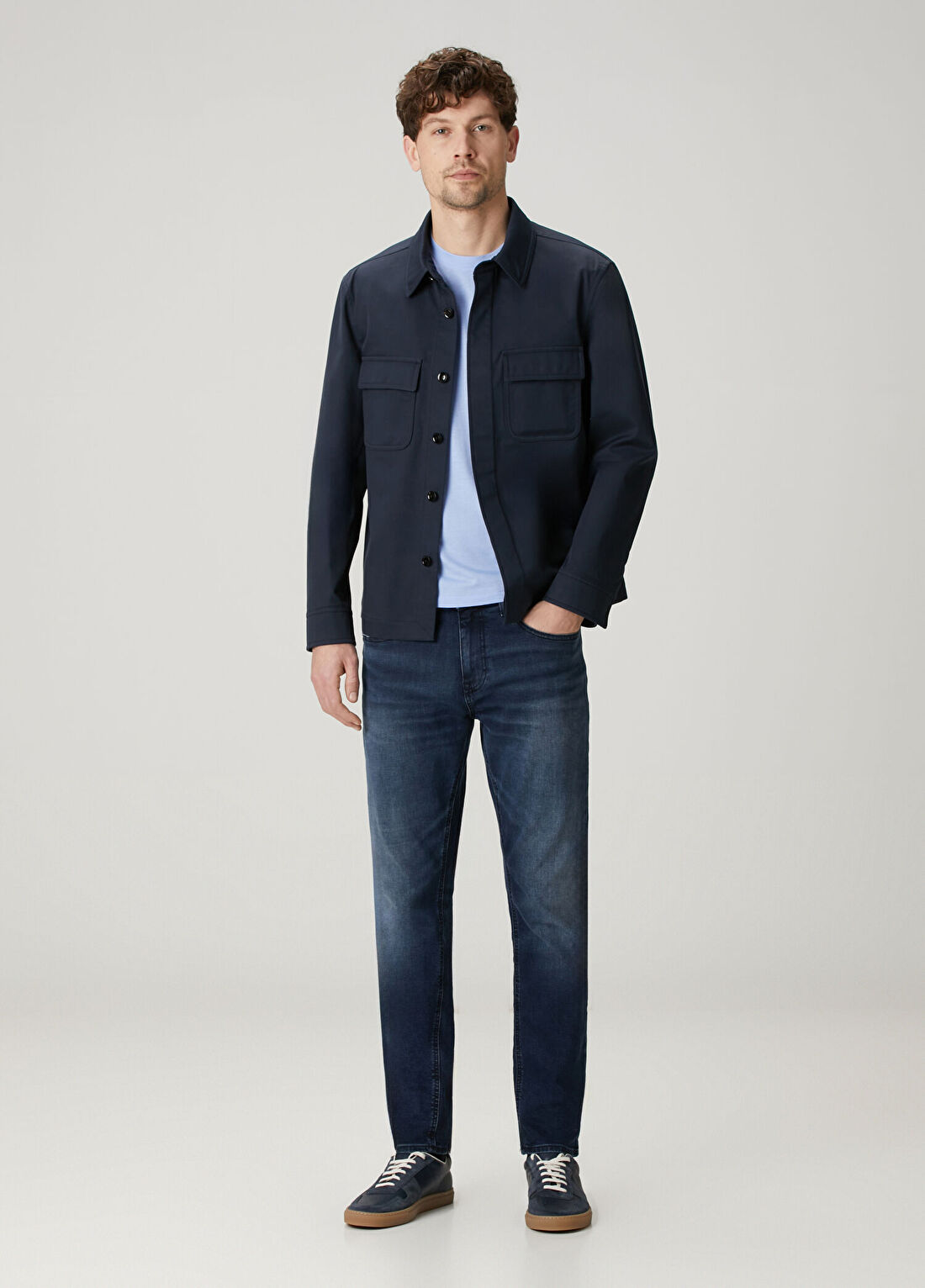 Tom Ford Mavi Basic T-shirt görsel 2
