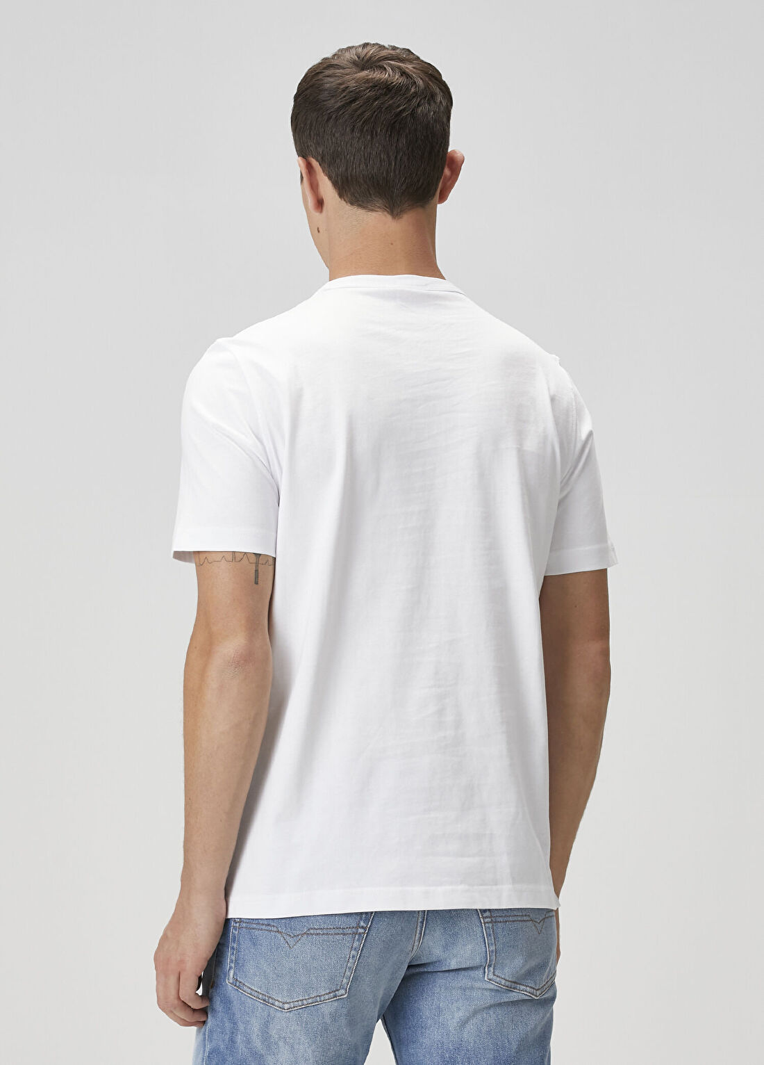 Diesel Beyaz T-shirt görsel 4