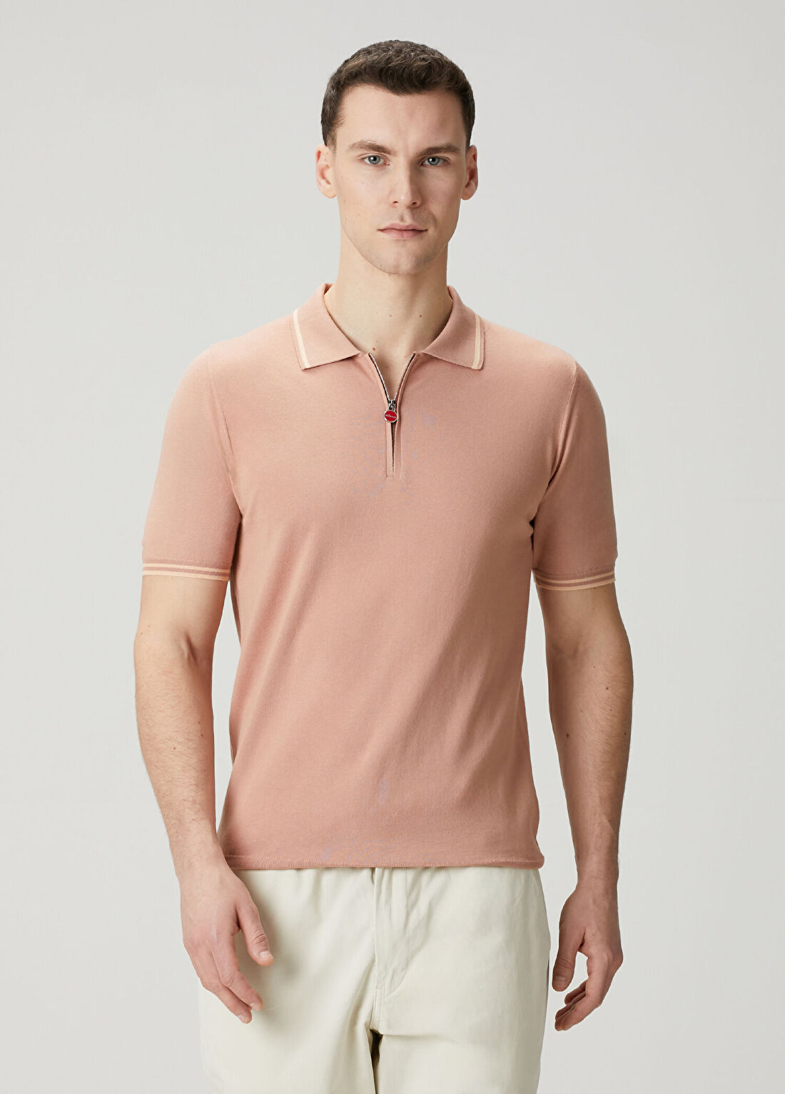 Kiton Pembe Polo Yaka T-shirt