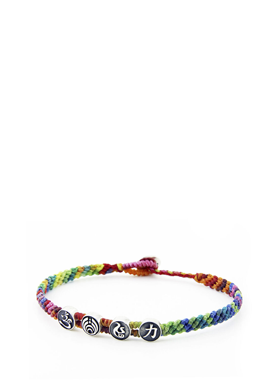 Boga Strenght Symbols Flat Braided Gümüş Bileklik