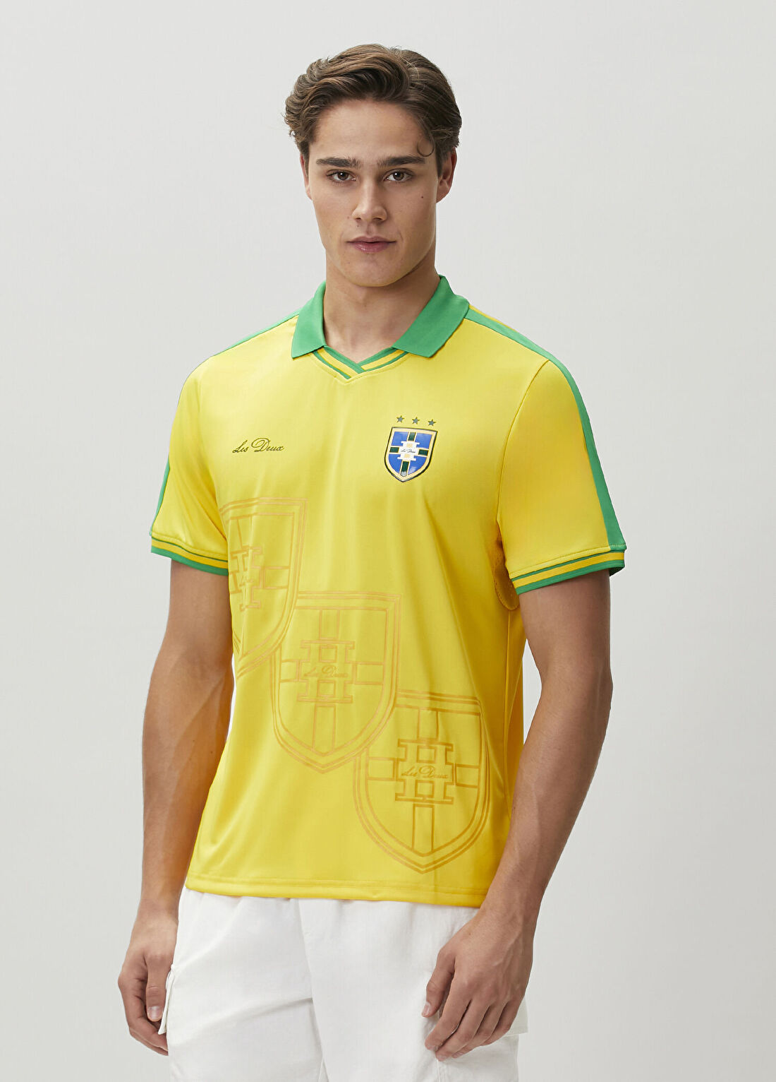Les Deux Brazil Football Jersey Sarı T-shirt