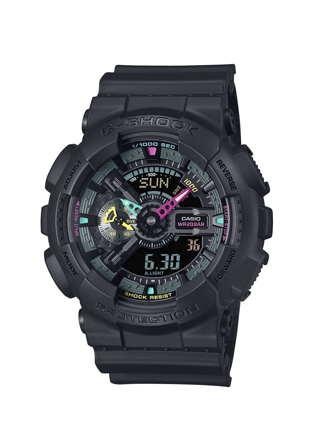 Casio G-Shock GA-110MF-1ADR Siyah Silikon Erkek Kol Saati