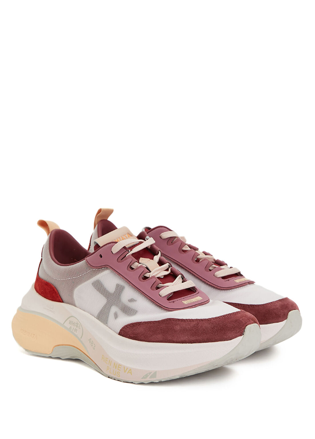 Premiata Hill Pembe Beyaz Kadın Sneaker görsel 2