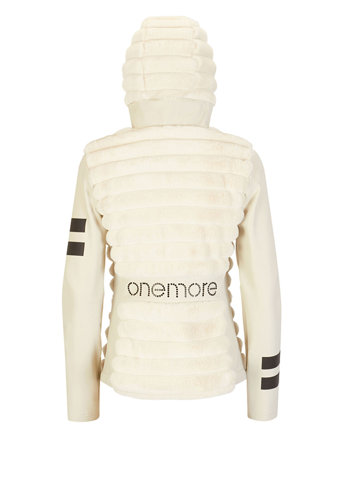 Onemore Mont 451 Eco-Padded Softshe Ll Hoody Jacket Açık Krem Kadın Kayak Montu görsel 2