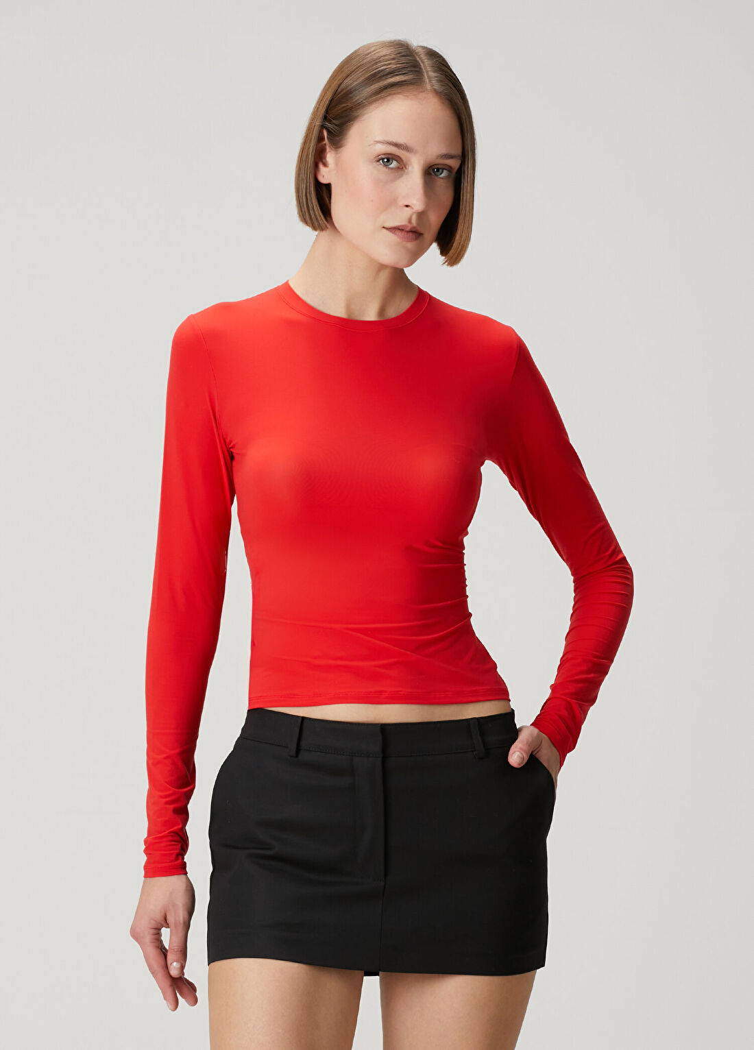Skims Long Sleeve Nar Çiçeği T-shirt görsel 3