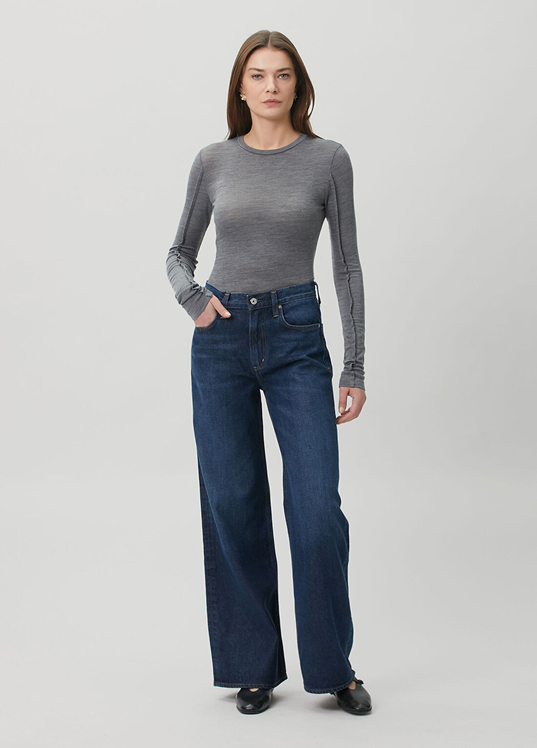Citizens Of Humanity Paloma Baggy Lacivert Jean Pantolon
