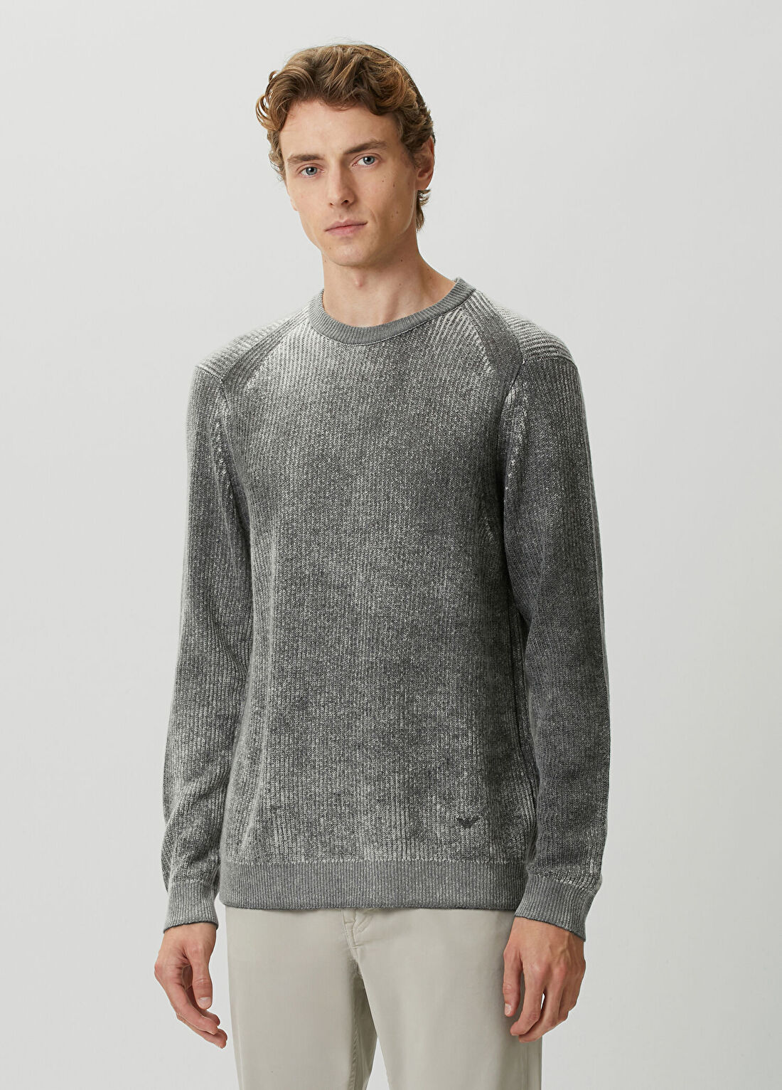 Emporio Armani Gri Yün Kazak görsel 3