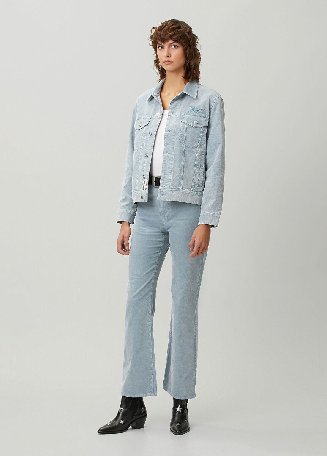 Zadig&Voltaire Bases Mavi Kadife Ceket görsel 2