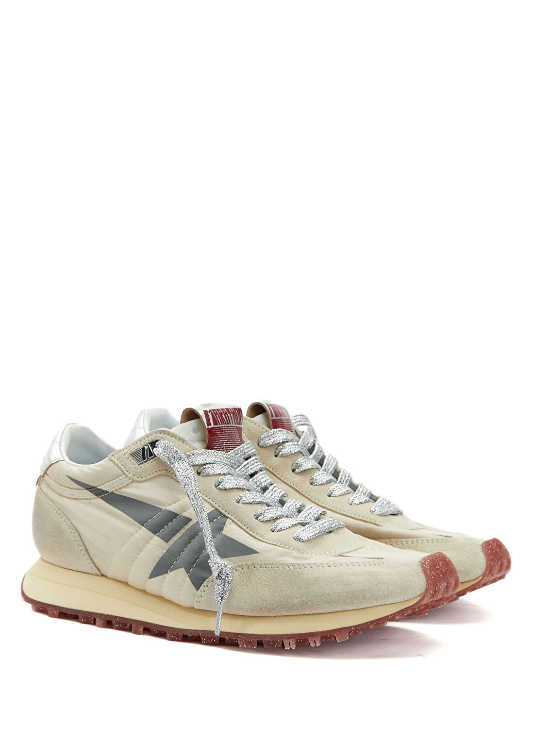 Golden Goose Gri Bej Kadın Sneaker görsel 2