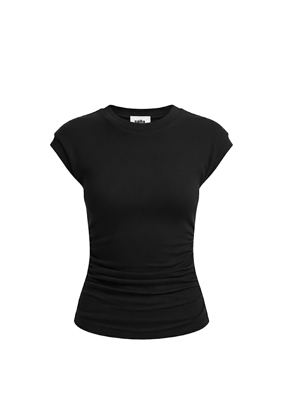 Salta Sculpt Siyah Kısa Kollu Kadın T-Shirt