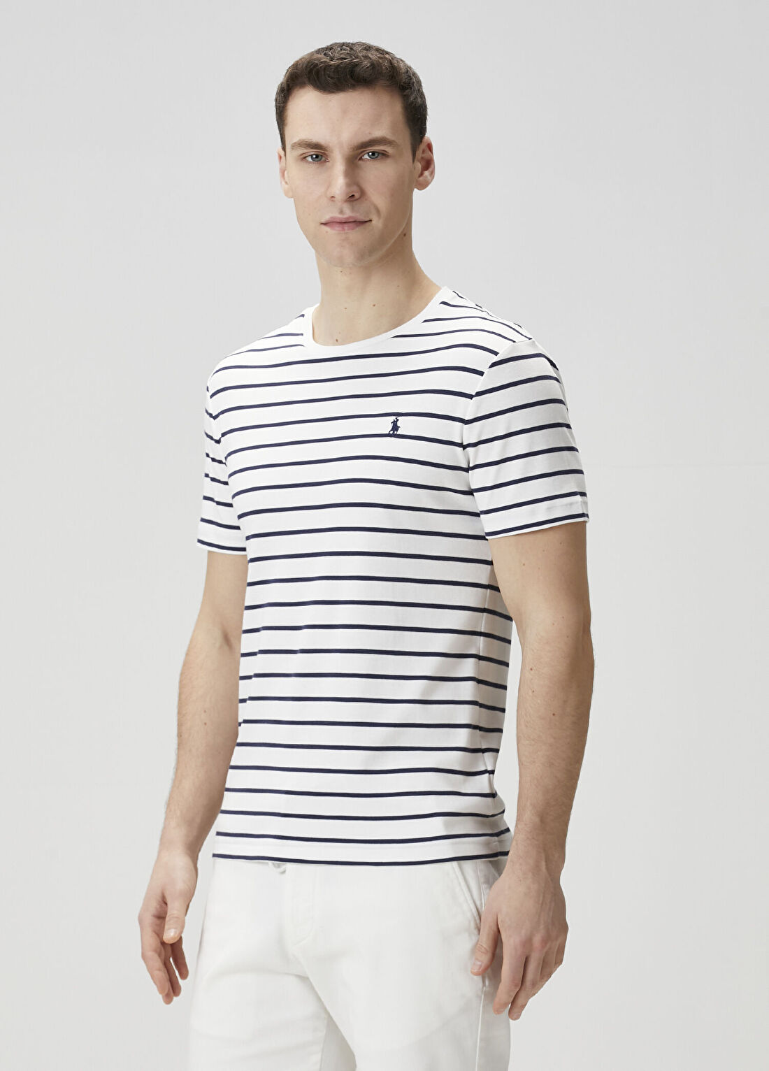 Polo Ralph Lauren Beyaz Çizgili T-shirt